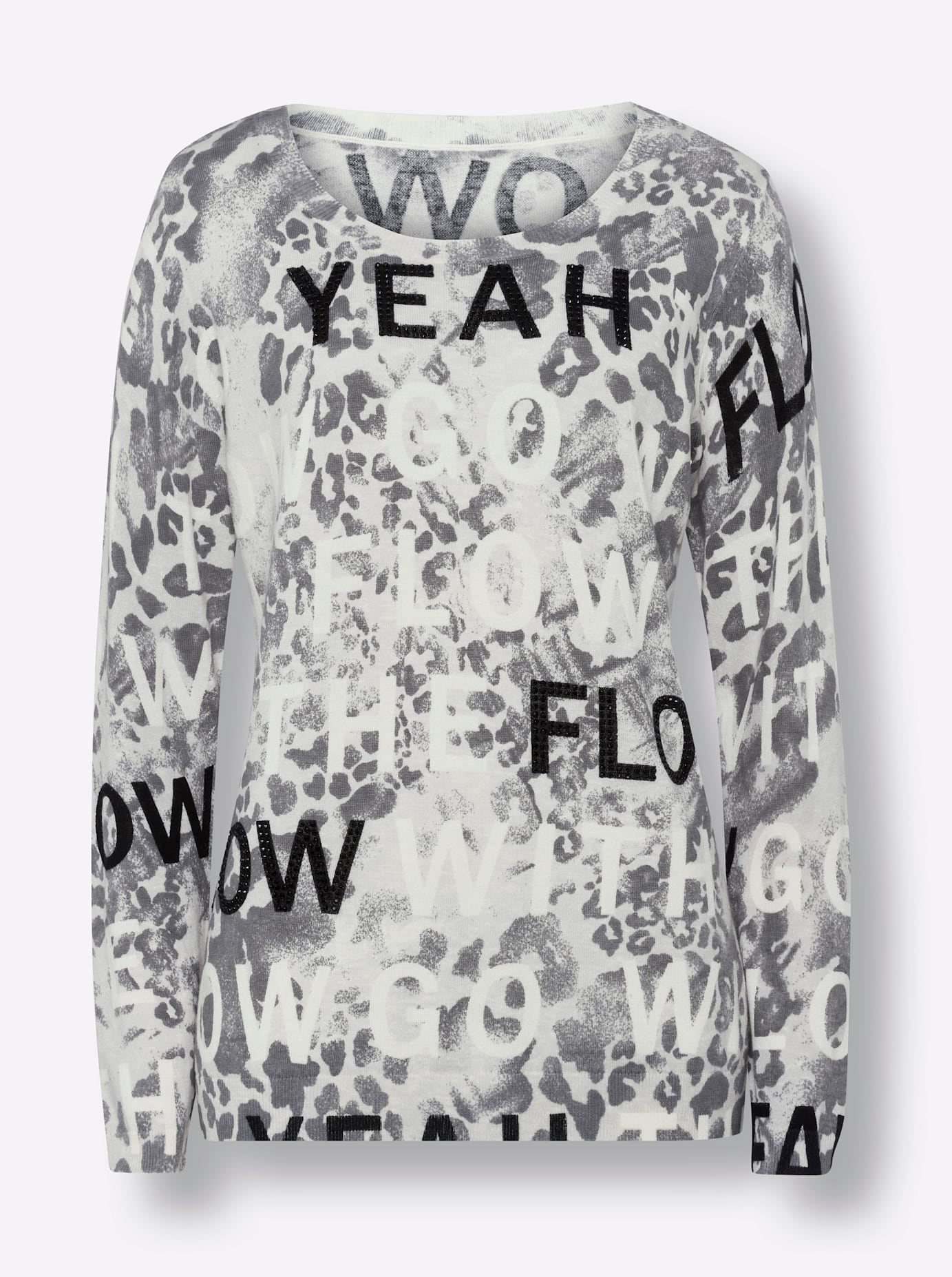 heine Strickpullover »Druck-Pullover«