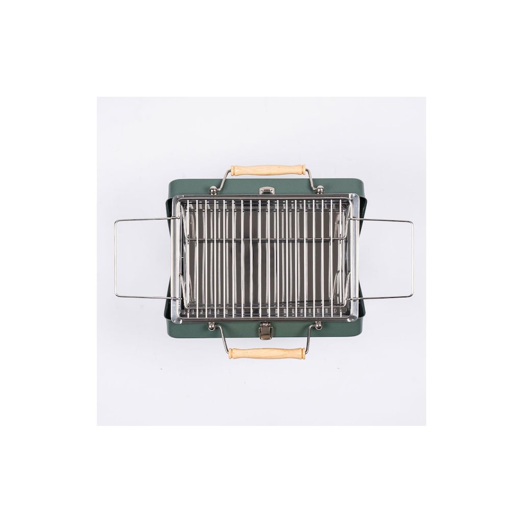 Holzkohlegrill »Kenluck Hammertone Gloss Green«