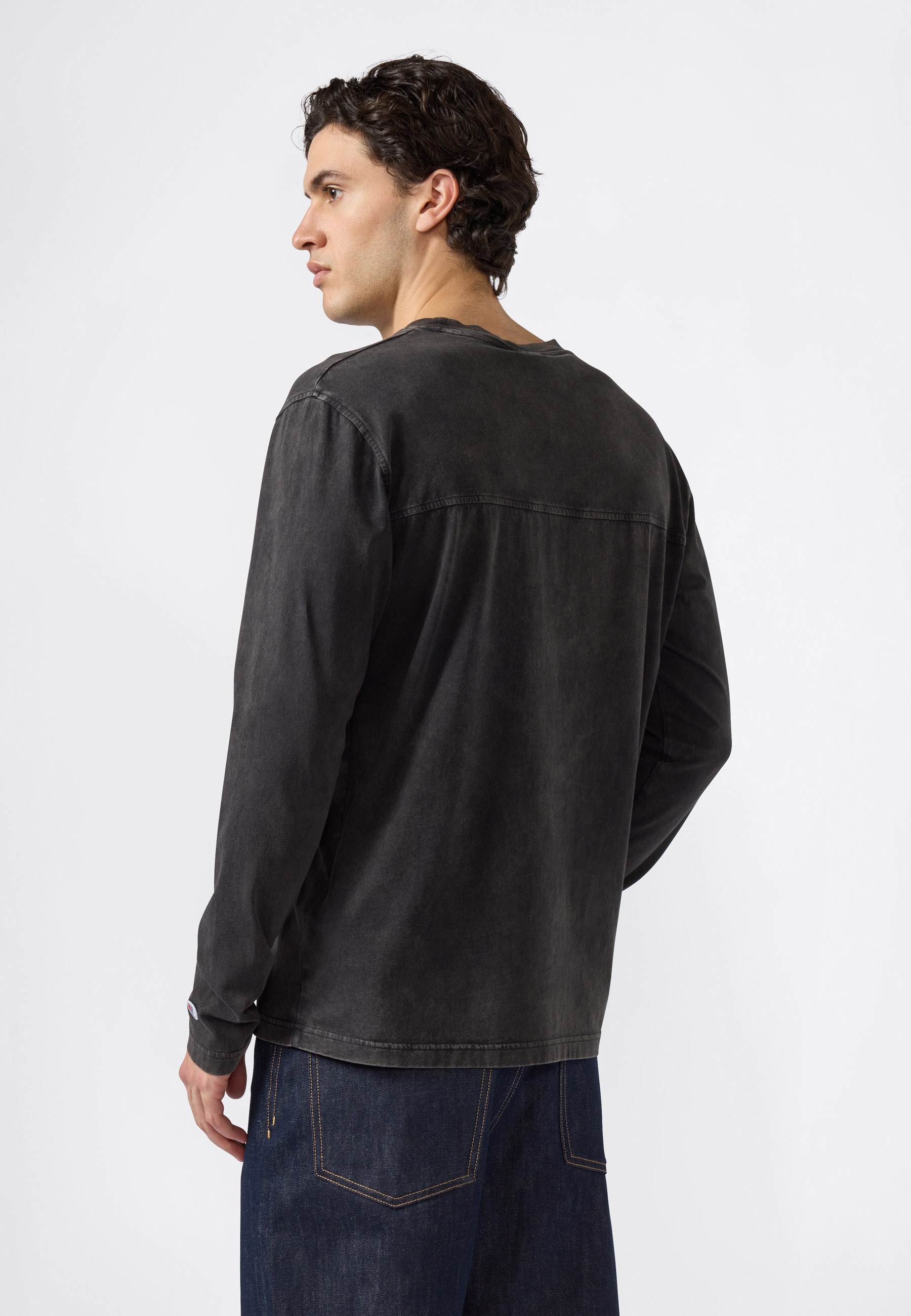 Champion Langarmshirt »ICONS Wash Crewneck Long Sleeve T-Shirt«, (1 tlg.)