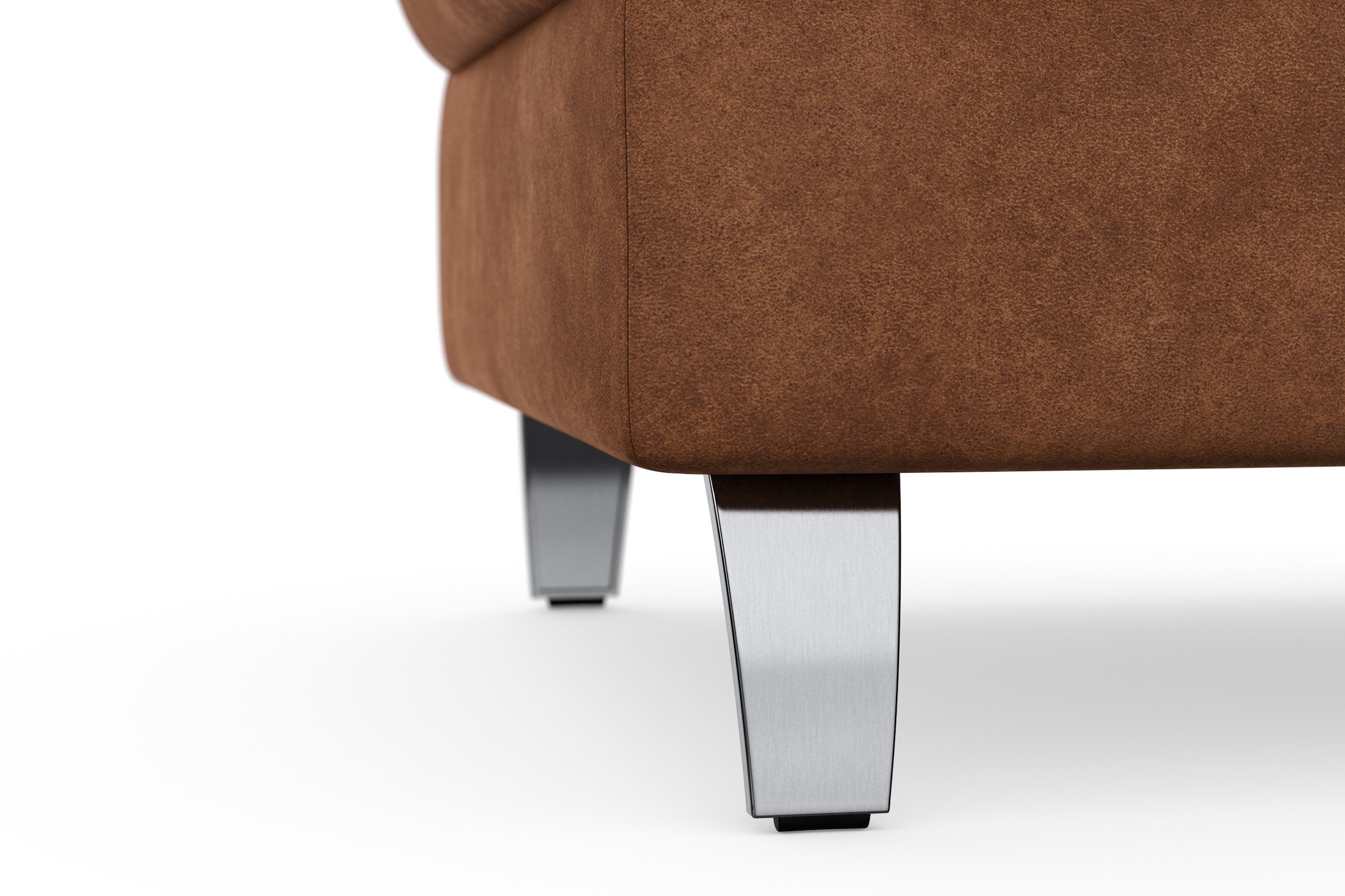 sit&more Stauraumhocker »Grenoble«, mit Stauraum und satinierten Füssen
