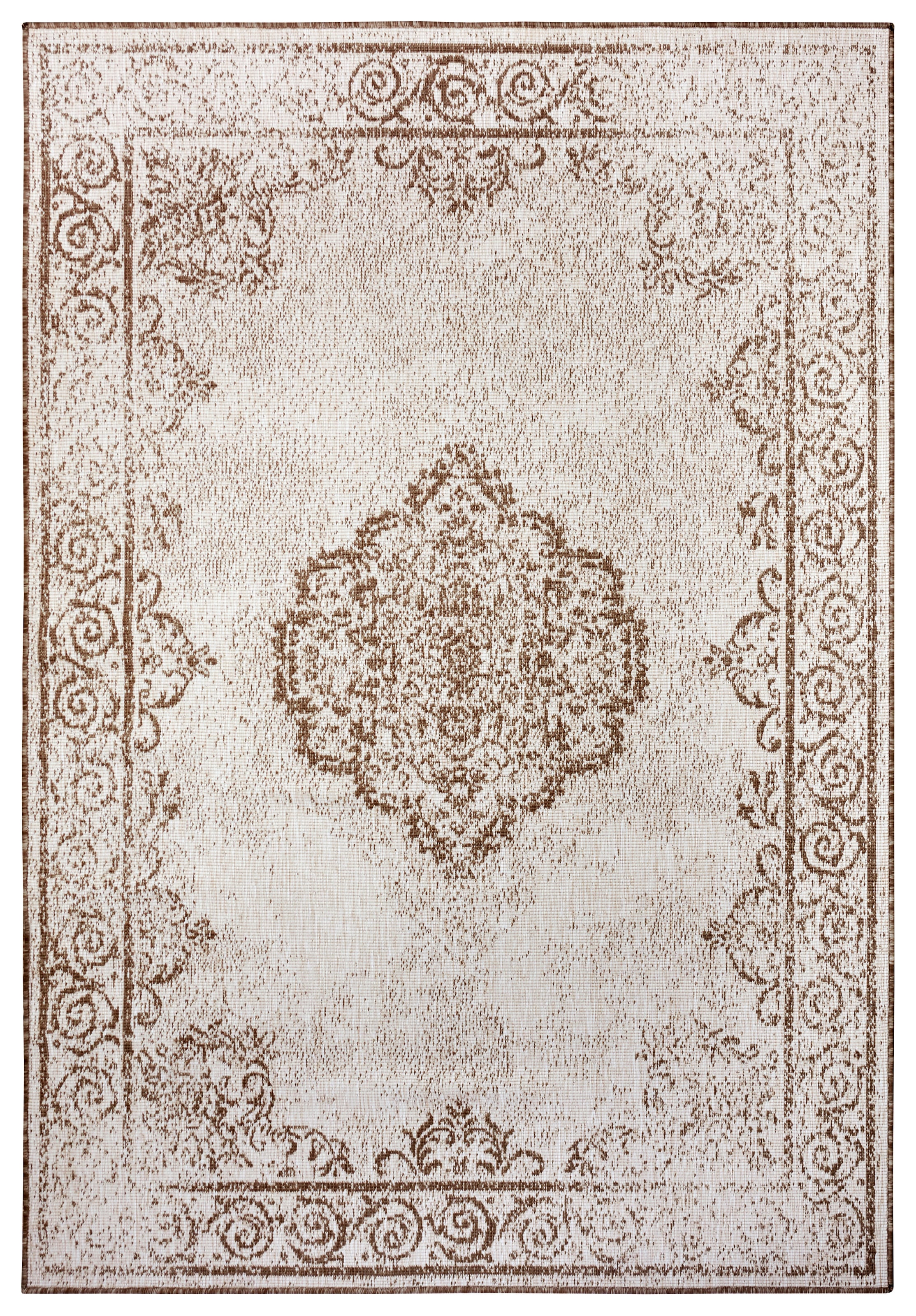 HANSE Home Teppich »CEBU Wendeteppich«, rechteckig, 5 mm Höhe, In-& Outdoor, Wetterfest, Balkon, Wohnzimmer, Wasserfest, Orientalisch