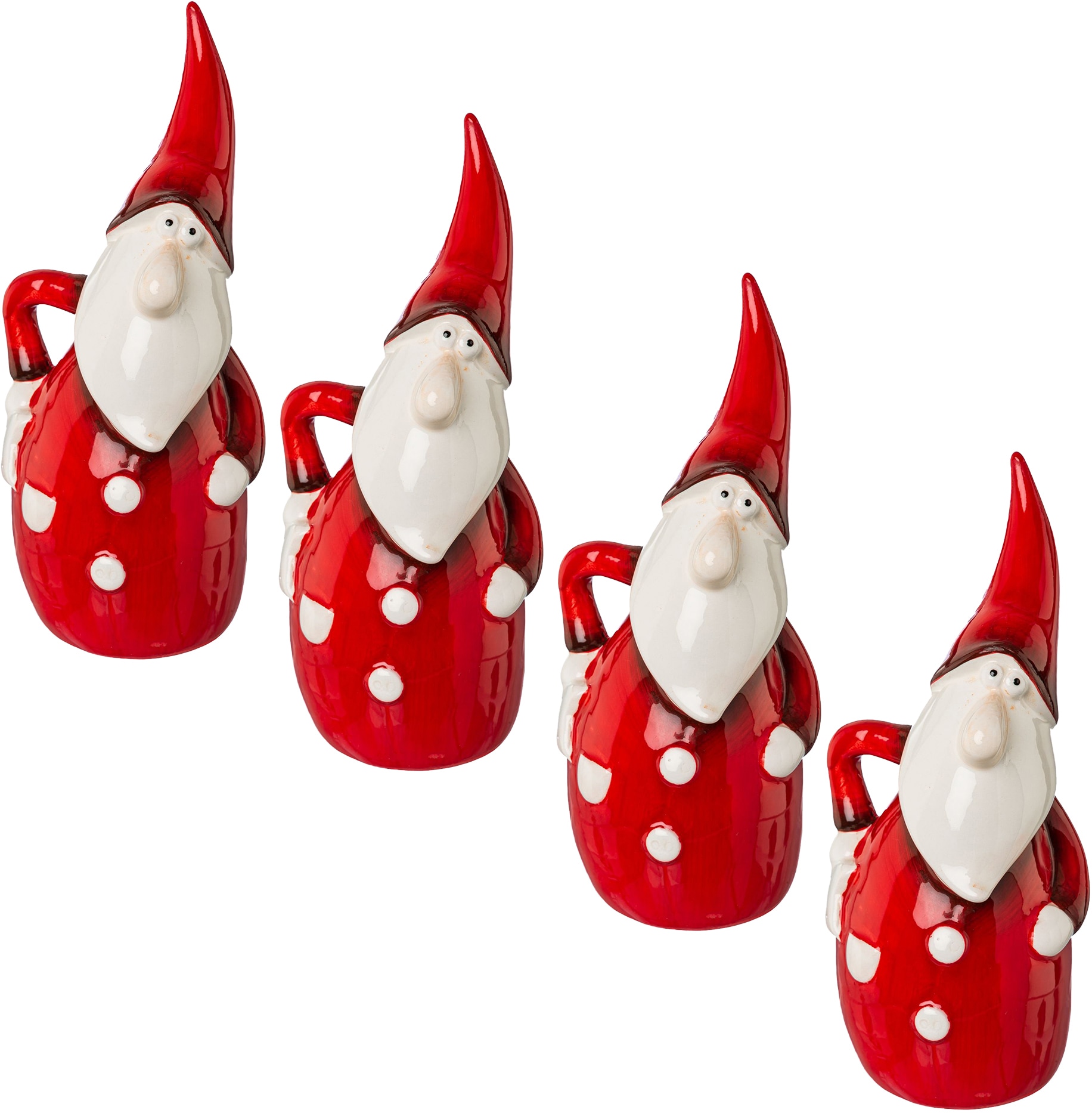 Creativ home Weihnachtsmann »Weihnachtsdeko Keramik, Höhe aus online bestellen rot«, 18 cm ca