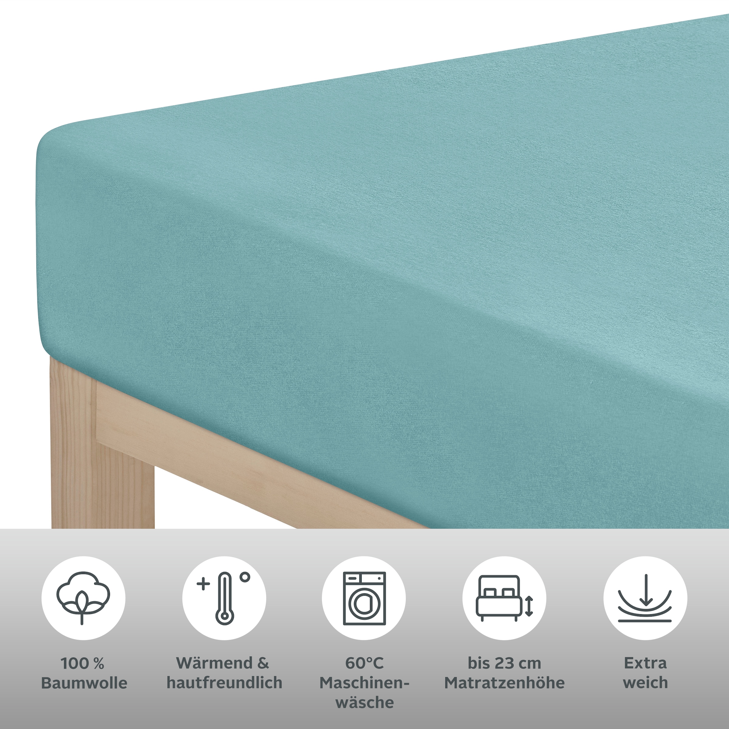 Home affaire Spannbettlaken »Cremona, in den Qualitäten: Baumwolle mit Elastan oder Biber«, Premium Qualität, Grösse ab 90x200 cm