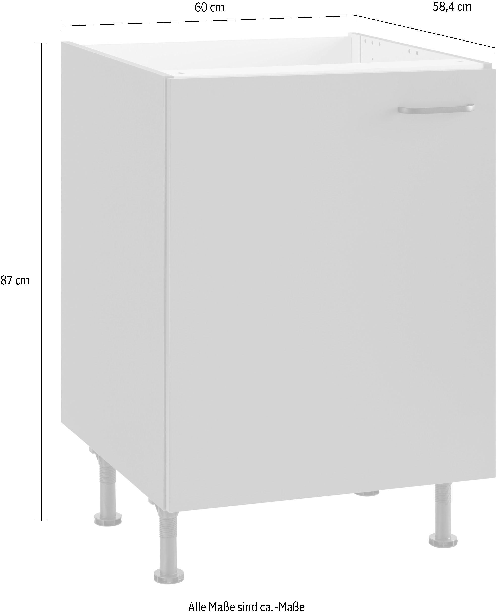 OPTIFIT Spülenschrank »Elga«, mit Soft-Close-Funktion, höhenverstellbaren Füssen, Breite 60 cm