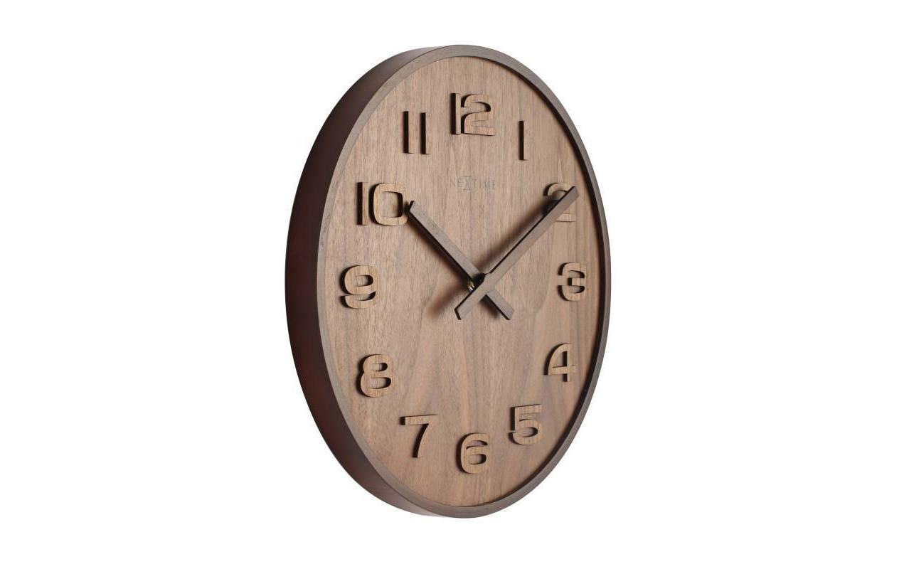 NEXTIME Wanduhr »Wanduhr Wood Wood Big«