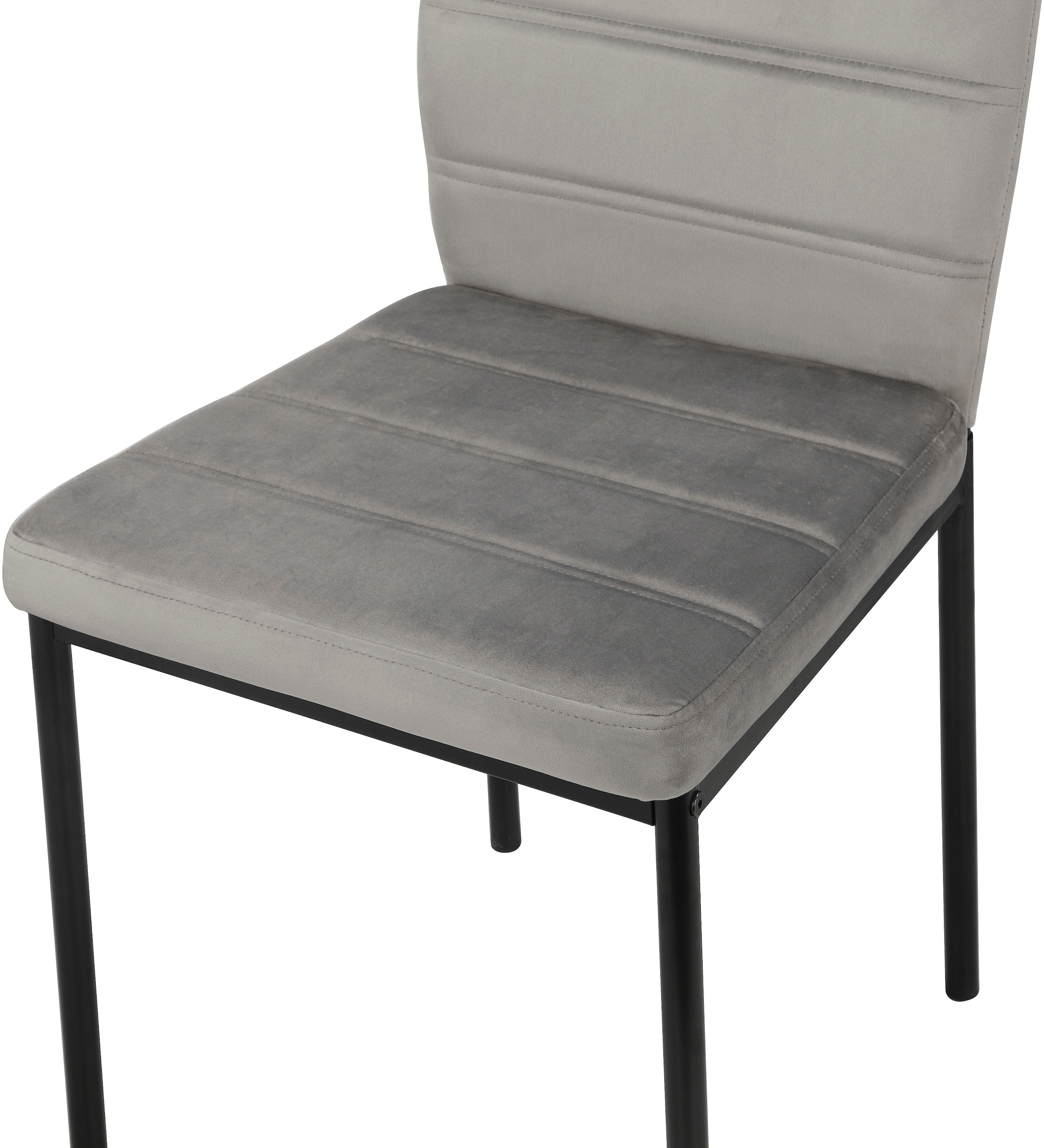 INOSIGN Esszimmerstuhl »Cresswelle, TOPSELLER!, OTTOs Choice«, (Set), 4 St., Samtvelours, Polsterstuhl mit weichem Samtveloursbezug, Metallgestell