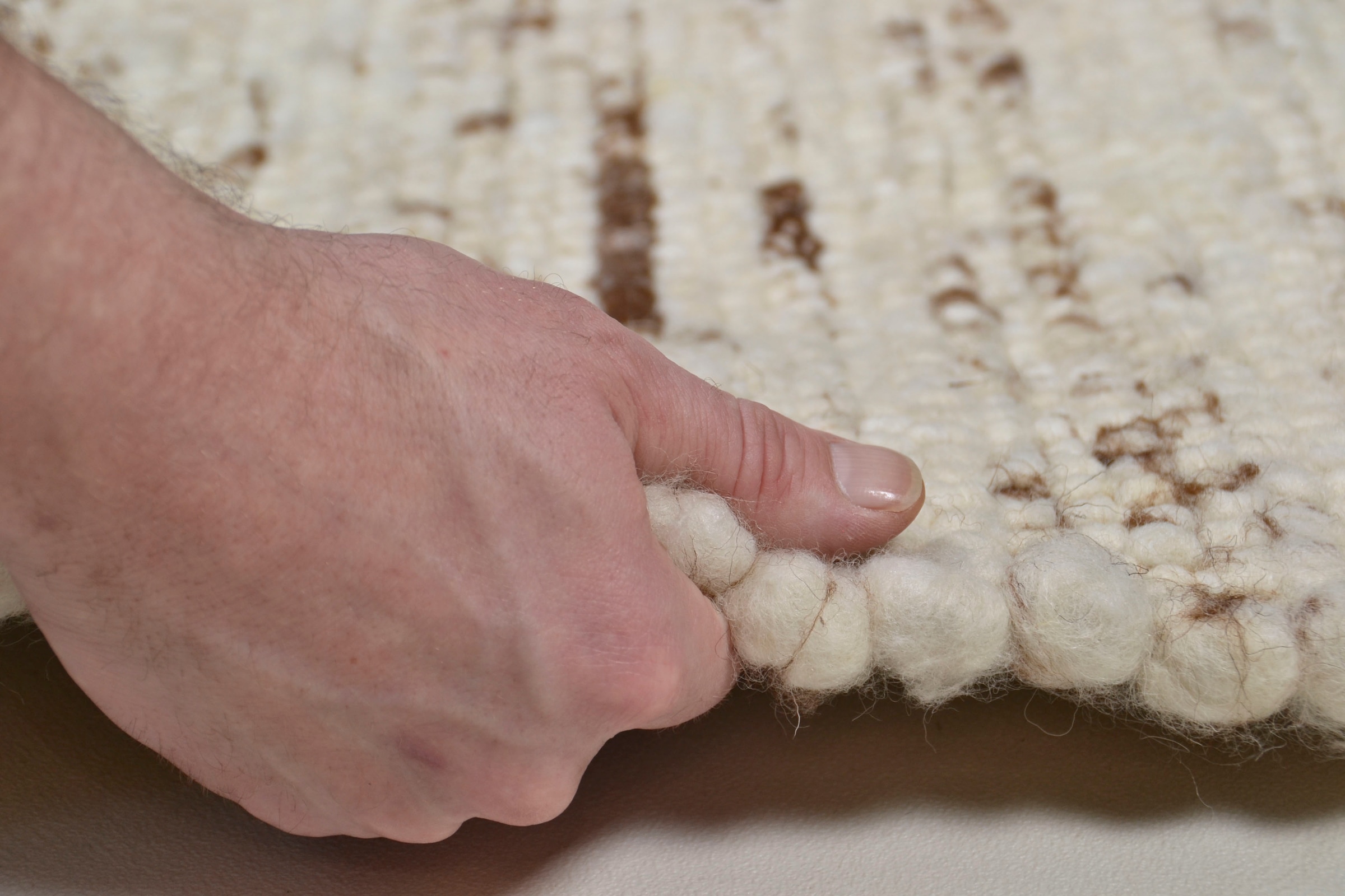 THEKO Wollteppich »Allgäu Super, handgewebt«, rechteckig, 10 mm Höhe, Handweb Teppich, reine Schurwolle, auch als Läufer, Kundenliebling