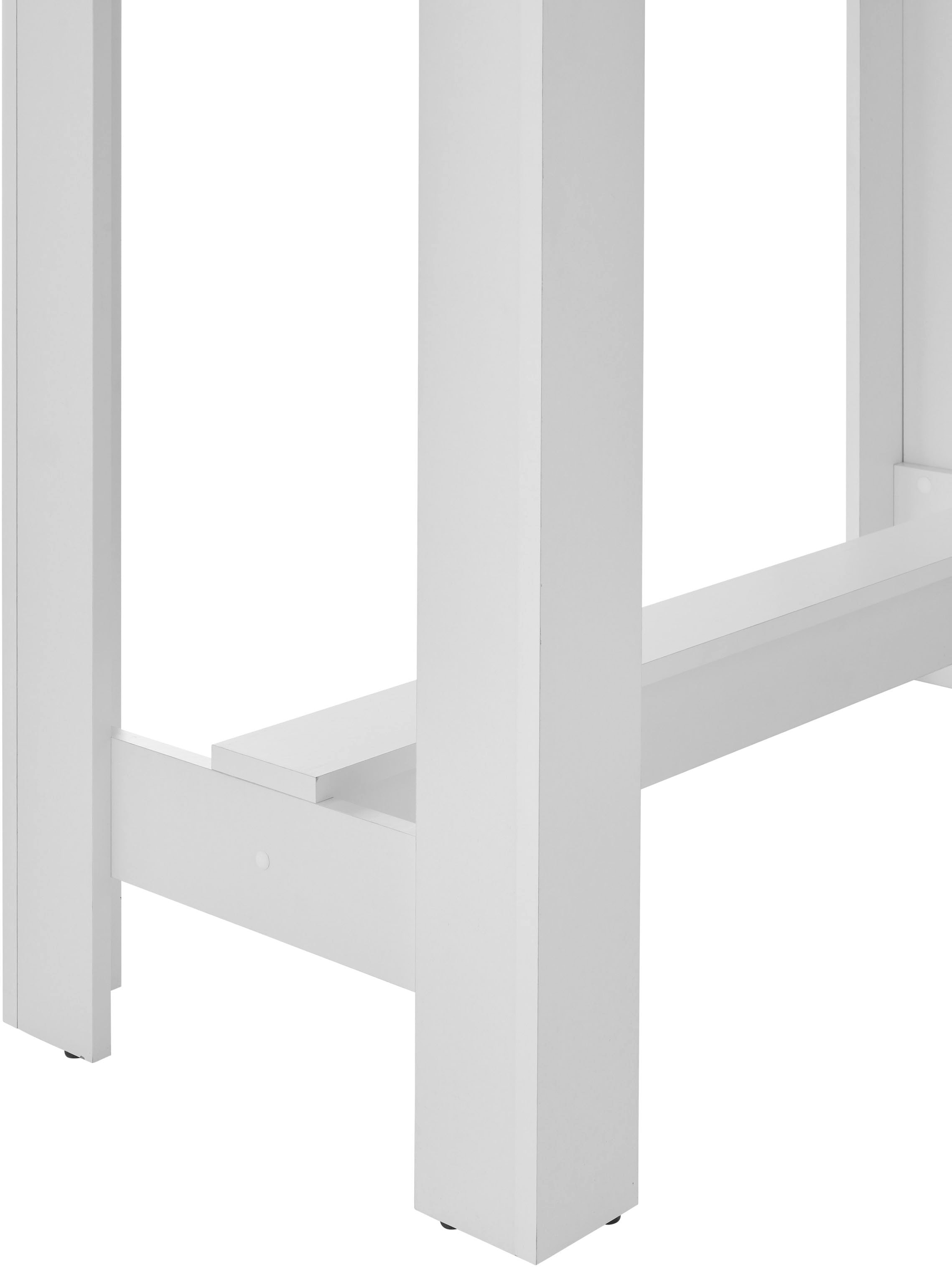 Stolkom Bartisch »Modesto Küchentisch, Bistrotisch, Stehtisch Küche, BxHxT 115x103x50 cm«, Grozügige Fläche, Stabiler Halt, Tischplatte melaminbeschichtet