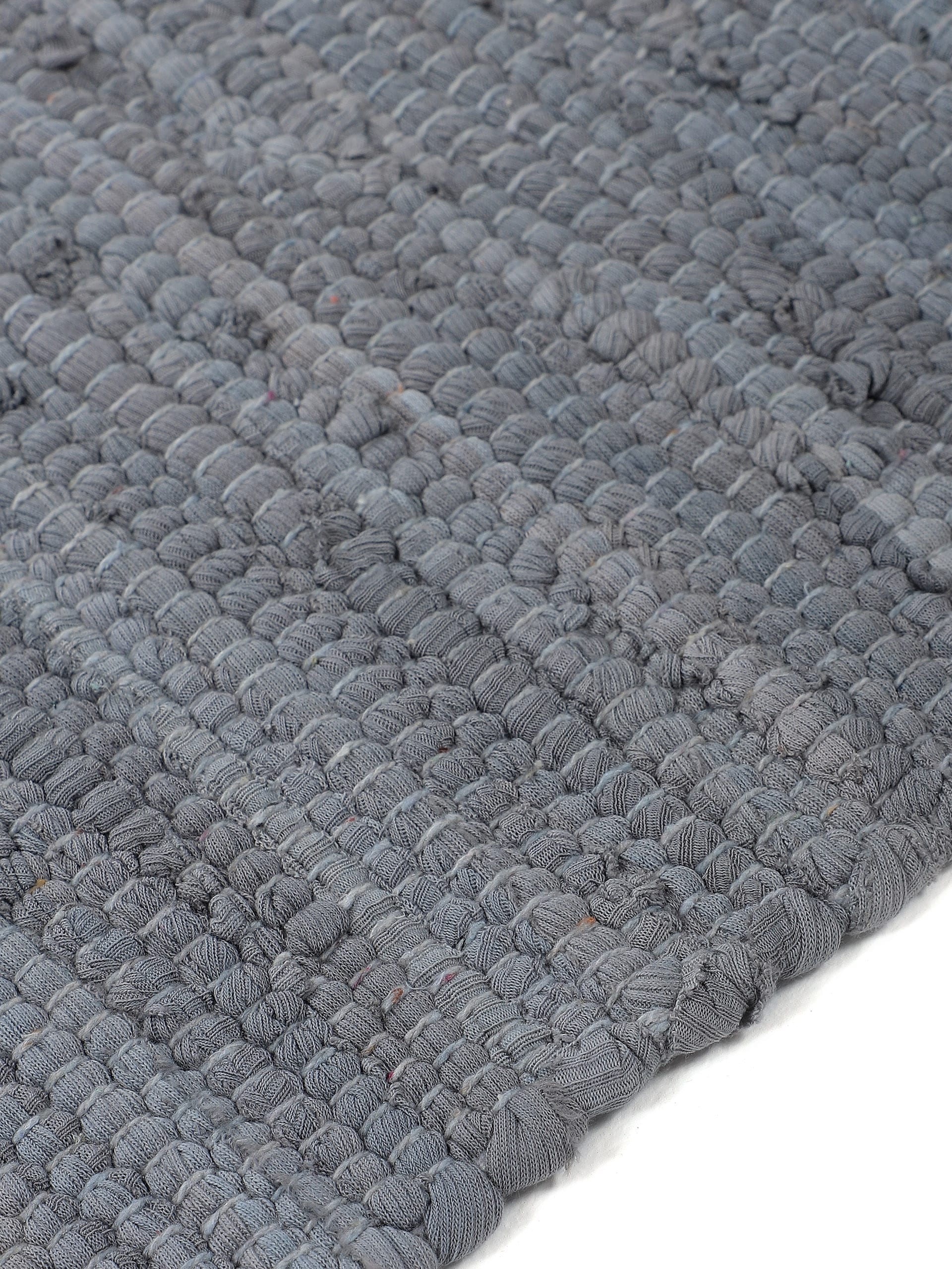 carpetfine Teppich »Kelim Chindi uni, auch als Läufer«, rechteckig, 5 mm Höhe, Wendeteppich, reine Baumwolle, handgewebt, Uni-Farben, mit Fransen