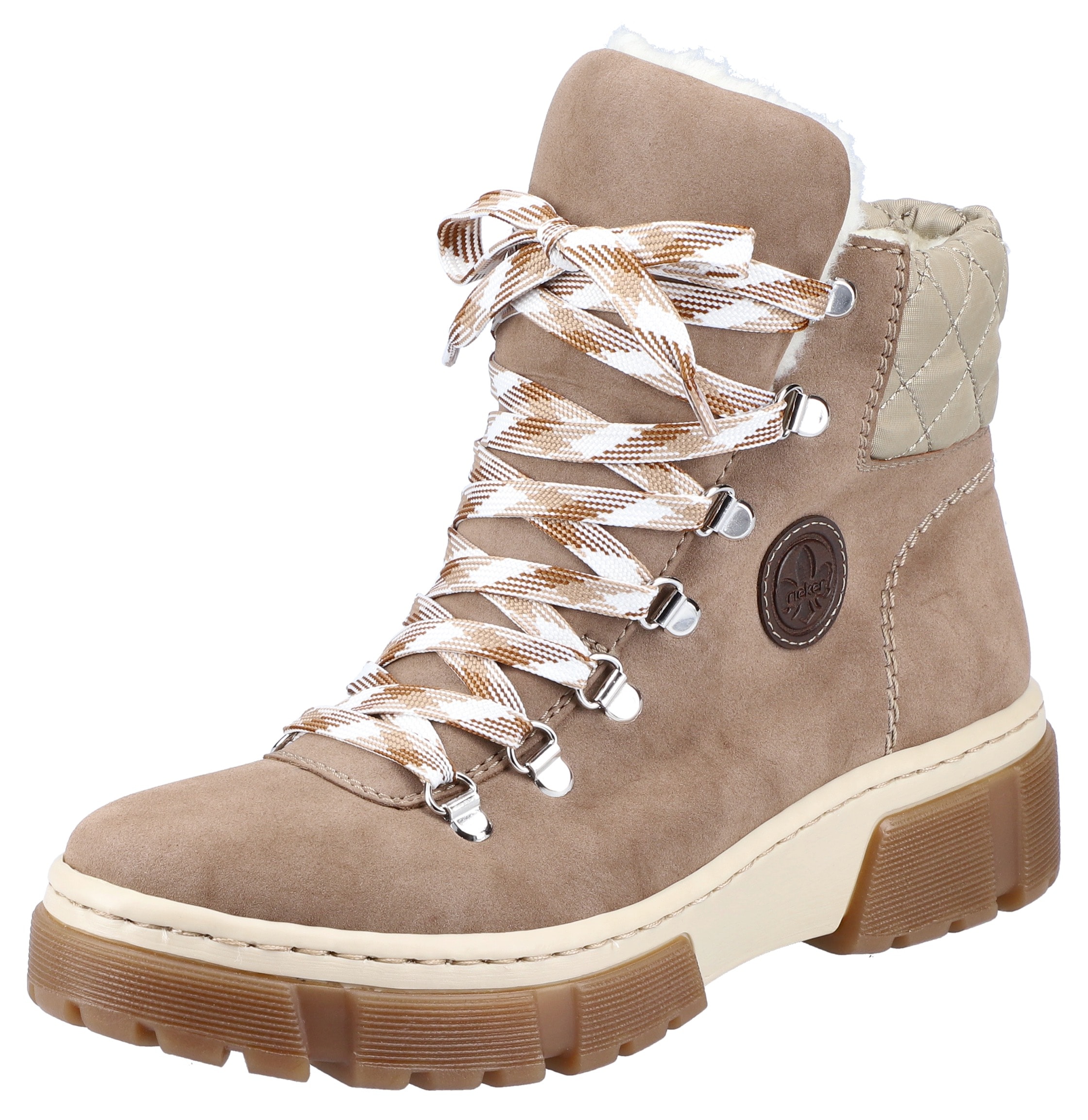 Rieker Winterboots , Winterstiefelette, Schnürboots, Plateau, mit Warmfutter-Ausstattung