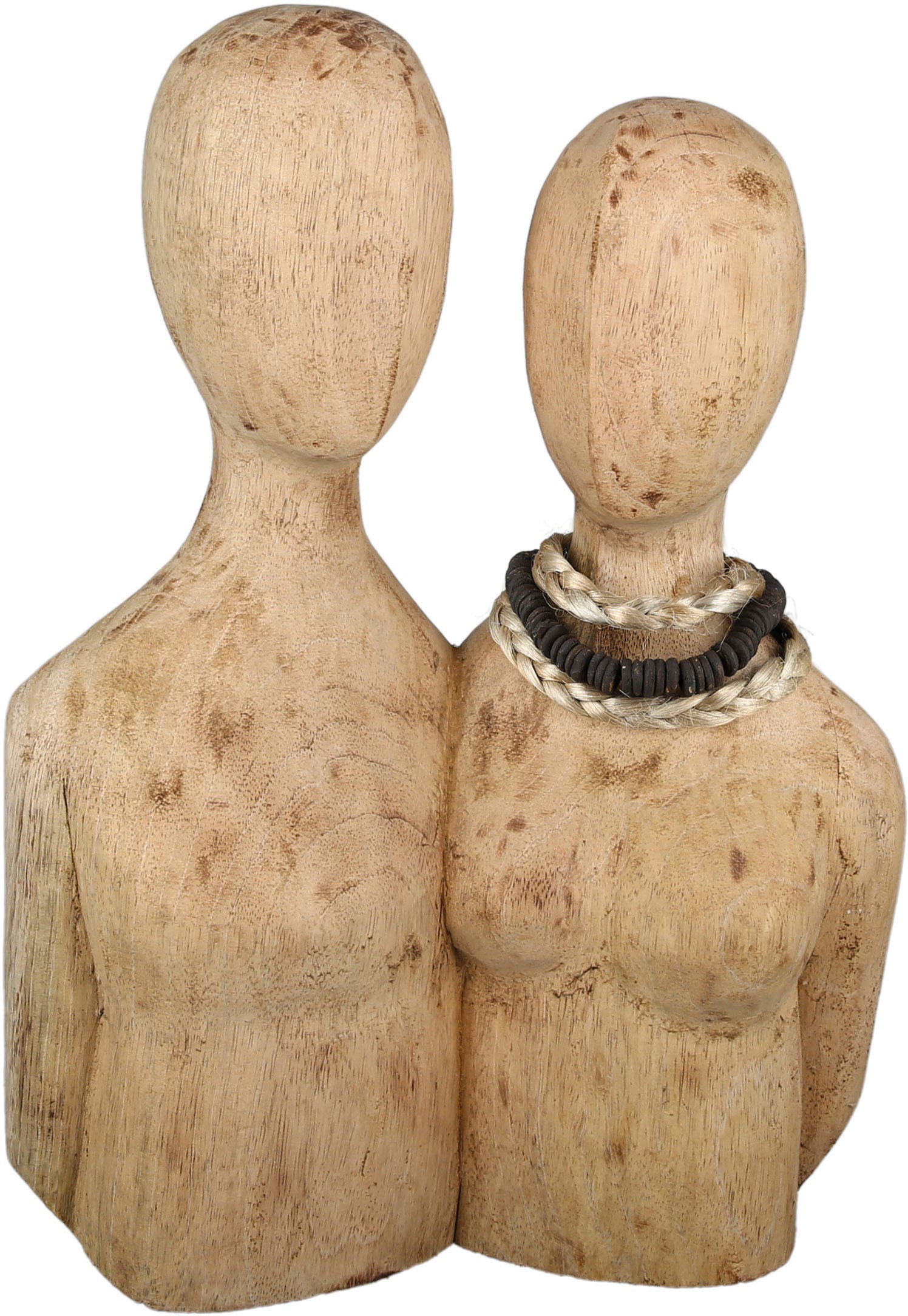 natur«, 37 Casablanca aus Wohnzimmer online Dekofigur Höhe »Skulptur | Dekoobjekt, Gilde cm, Pair, Jelmoli-Versand bestellen by Holz,