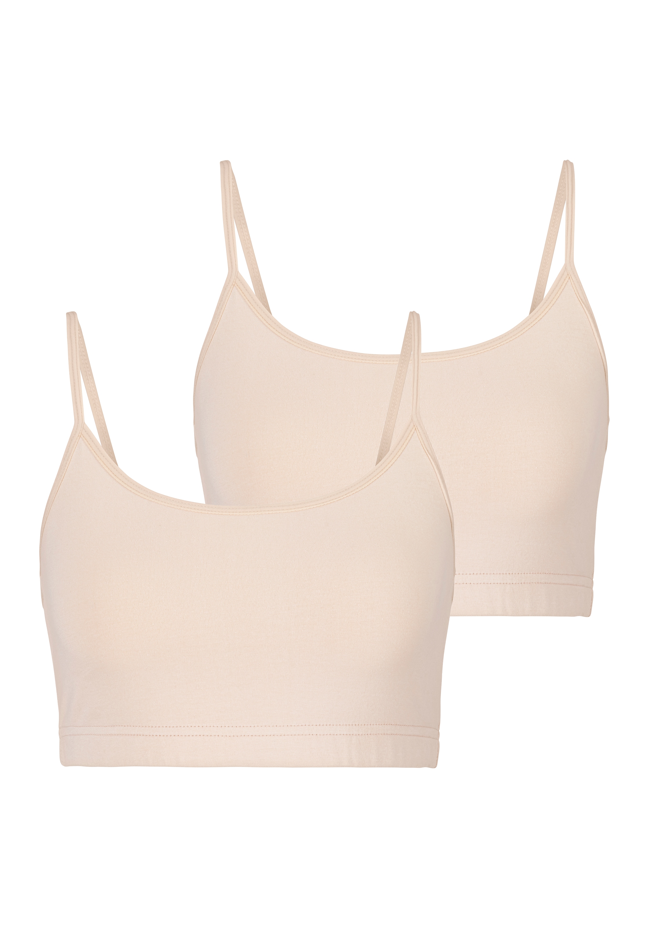 LASCANA Bustier 2er-Pack, aus elastischer Baumwolle