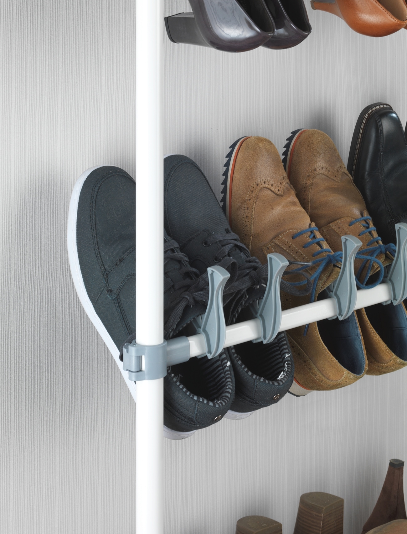 WENKO Schuhregal »Modell Atlas«, verstellbares Teleskopregal für 42 Paar Schuhe, Montage ohne Bohren