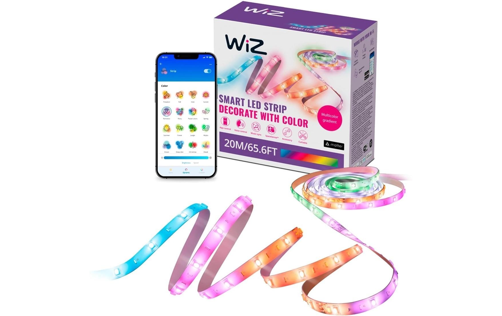 WiZ LED-Streifen »RGBIC 20 m«