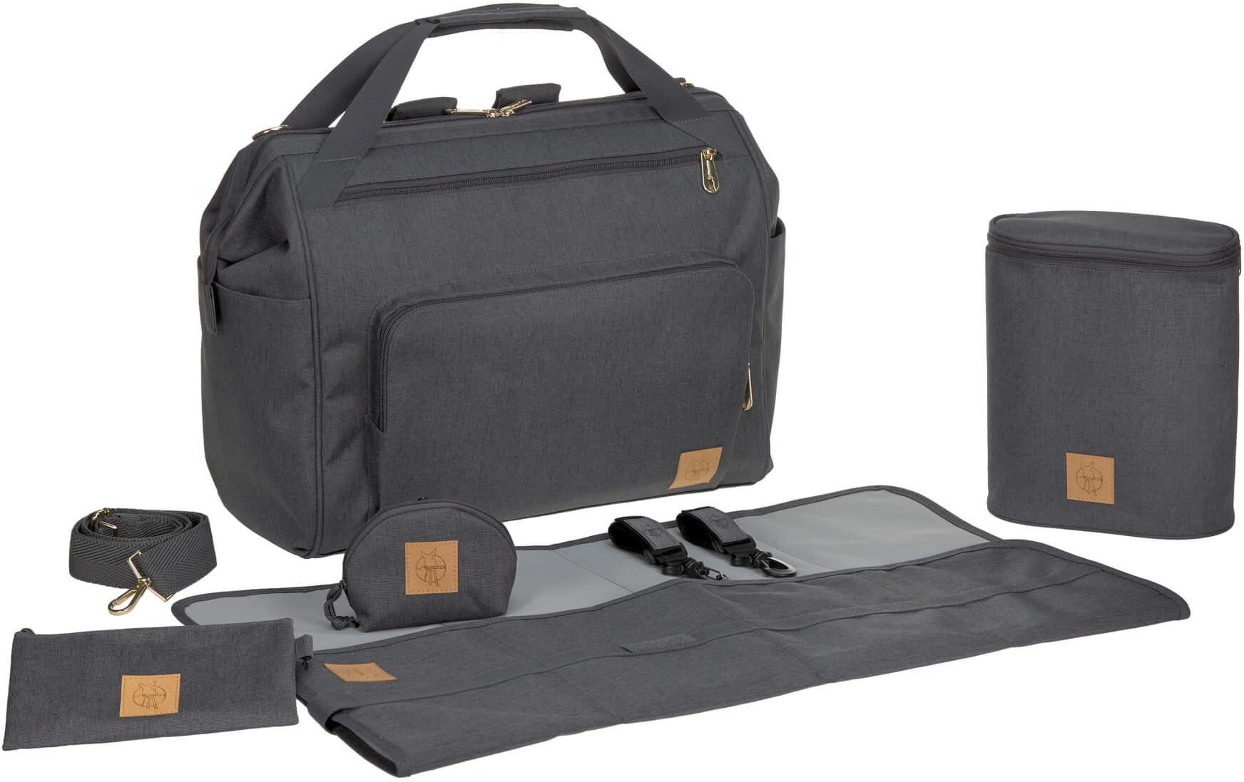 LÄSSIG Wickeltasche »Goldfarbenie Twin Anthracite«