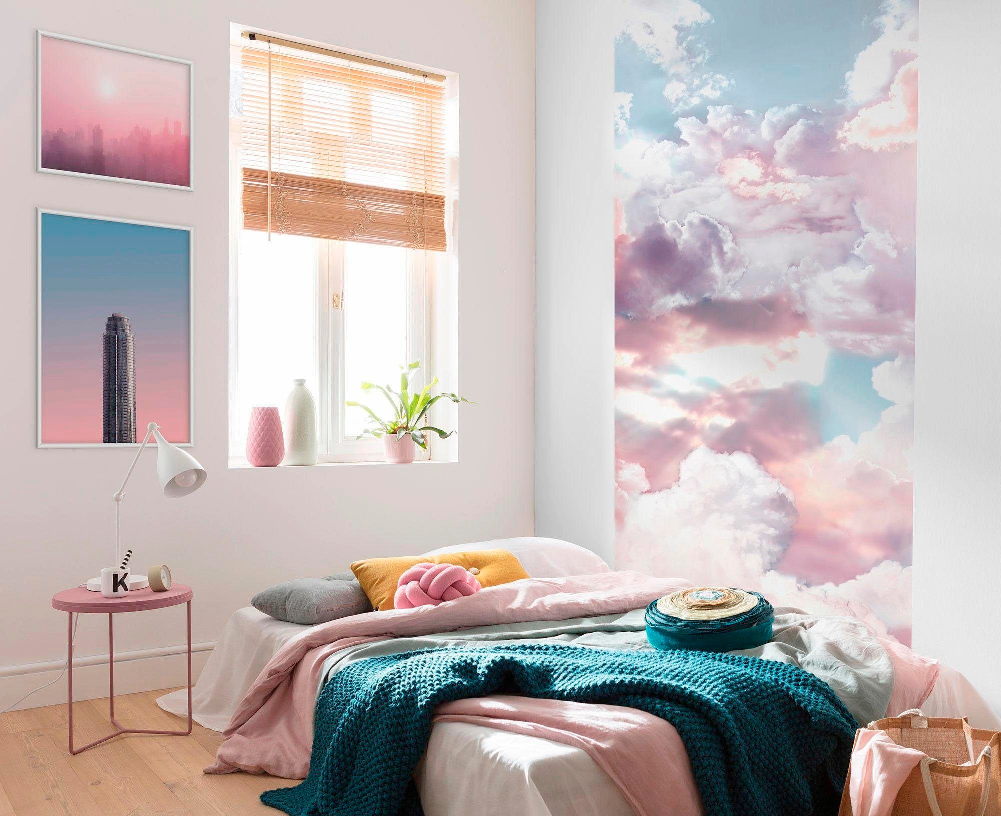 Komar Vliestapete »Digitaldruck Vlies - Clouds Panel - Grösse 100 x 250 cm«, bedruckt, Wohnzimmer, Schlafzimmer