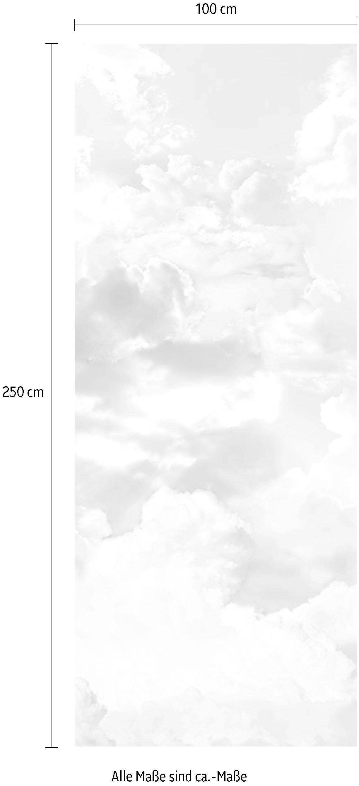 Komar Vliestapete »Digitaldruck Vlies - Clouds Panel - Grösse 100 x 250 cm«, bedruckt, Wohnzimmer, Schlafzimmer