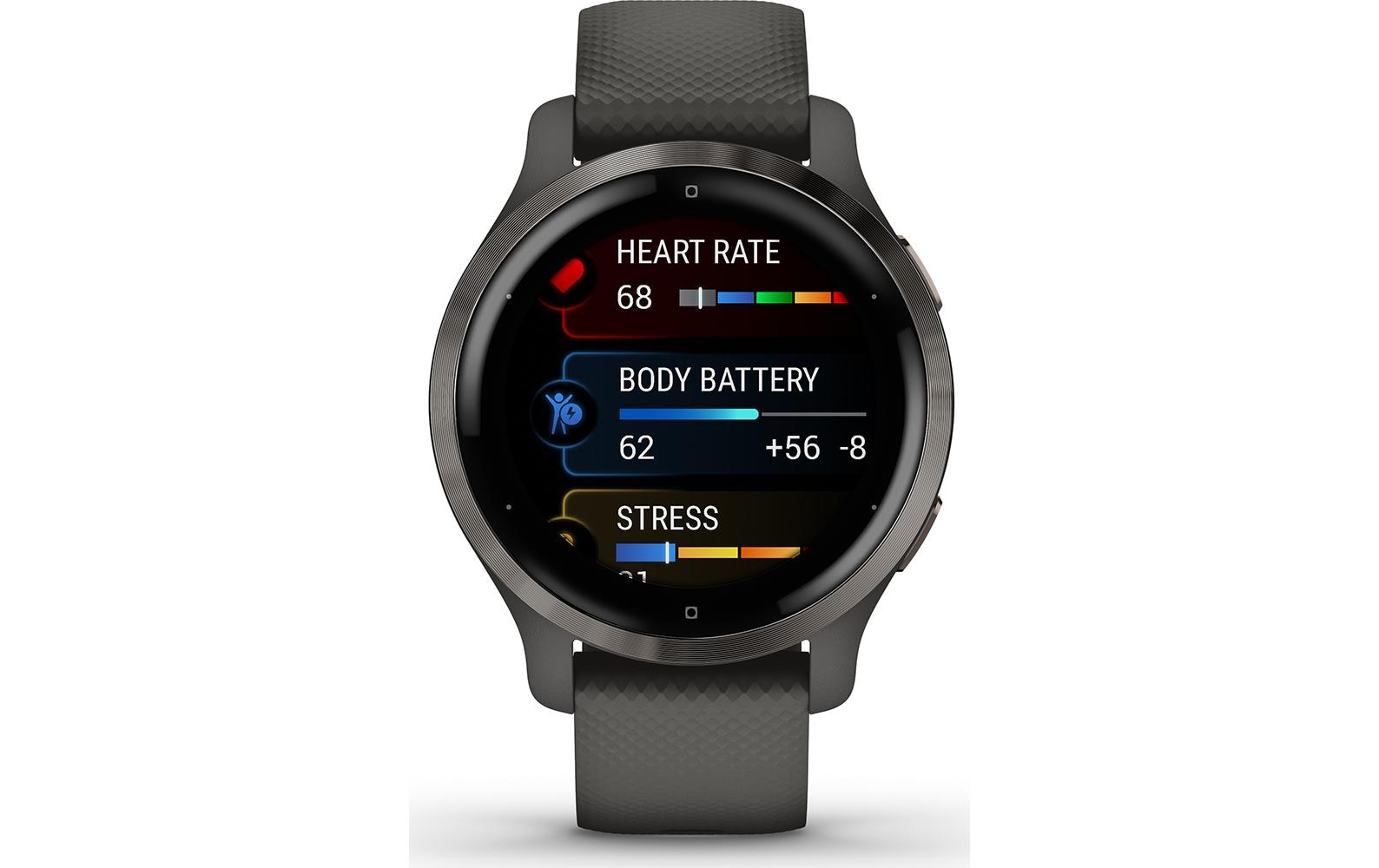 Garmin Smartwatch »Venu 2S Grau/Dunkel«, (2,79 cm / 1,1 Zoll),)