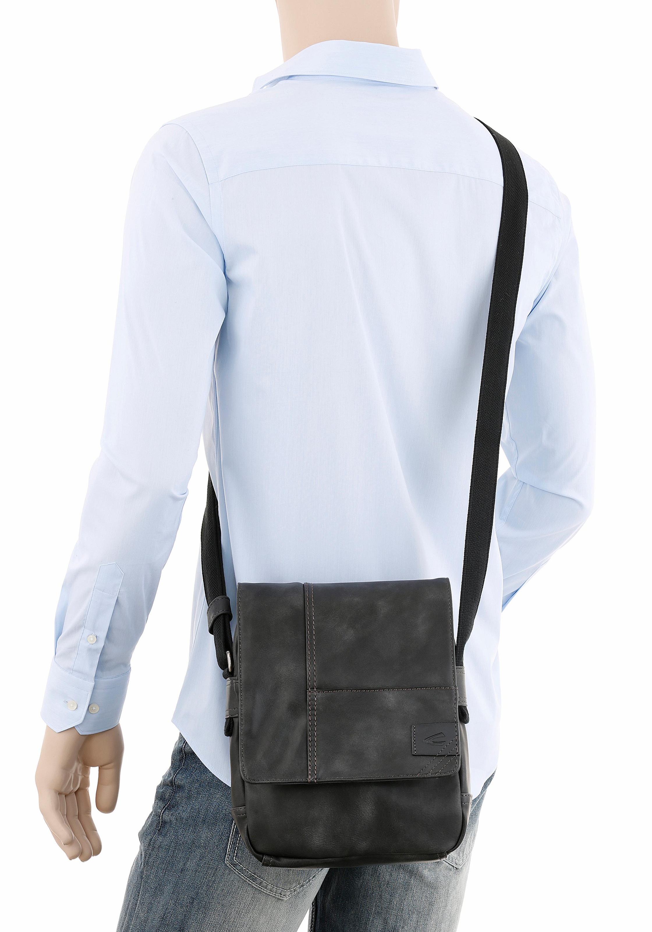 Camel Active LAOS Flap Bag S Top Zip 440 Schwarz