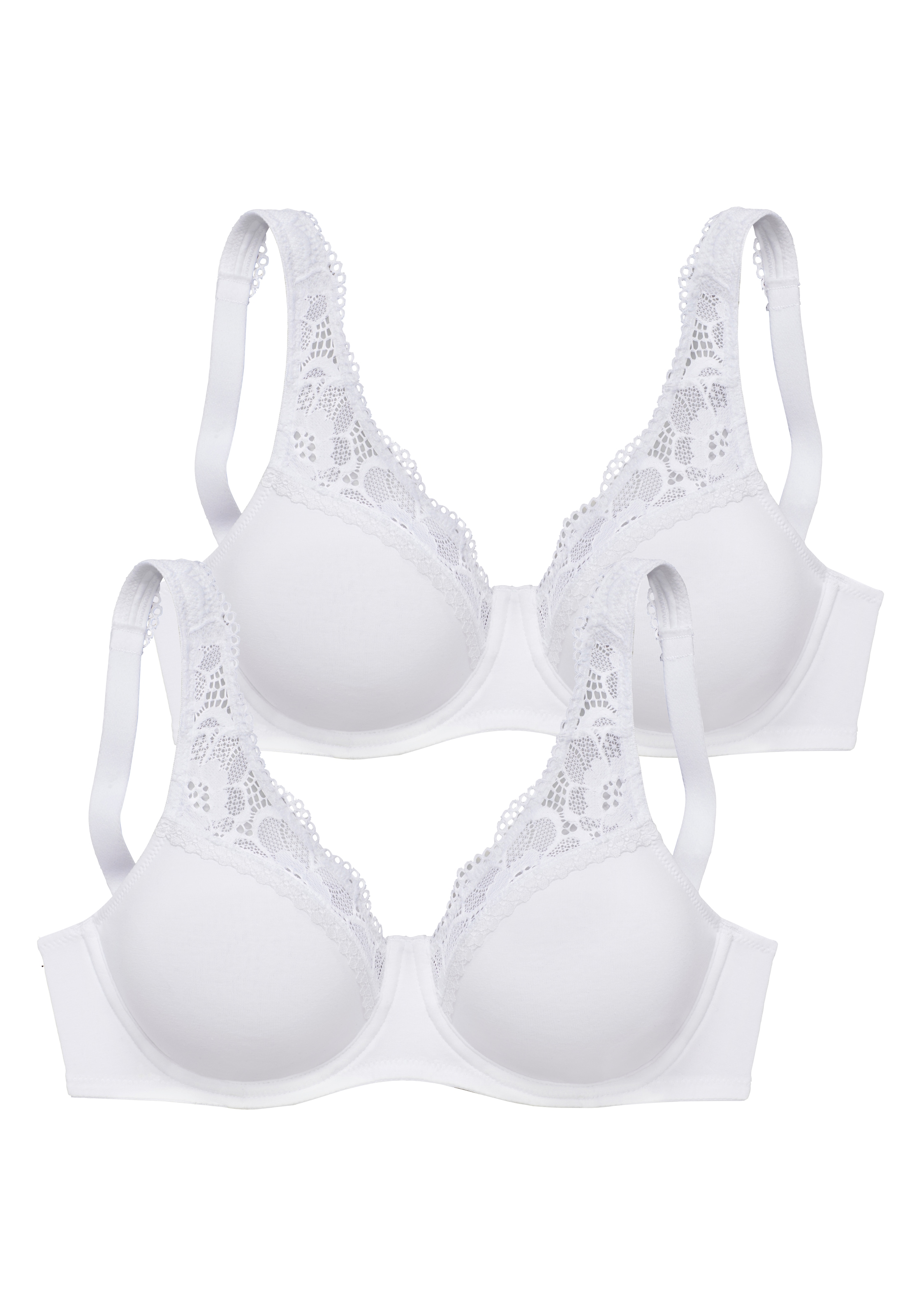petite fleur Minimizer-BH, mit Bügel aus weicher Baumwollqualität und Spitze