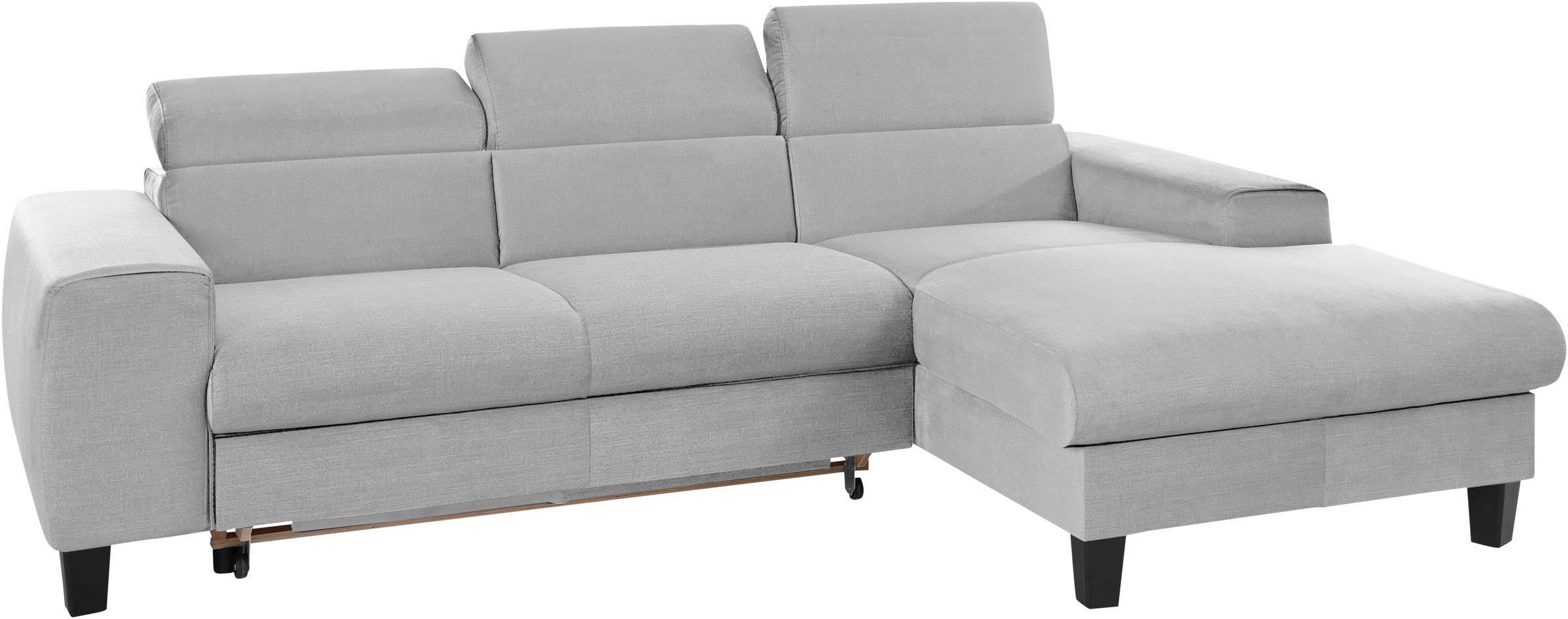 COTTA Ecksofa »Morven L-Form mit Kopfteilverstellung«, wahlweise mit Bettfunktion, Bettkasten & Wireless-Charger