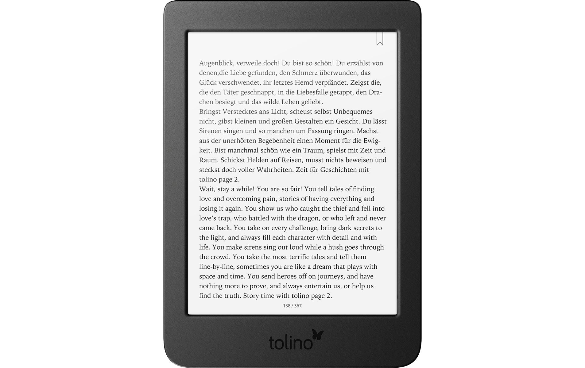 Tolino E-Book »Page 2«, (15,24 cm / 6 Zoll),)