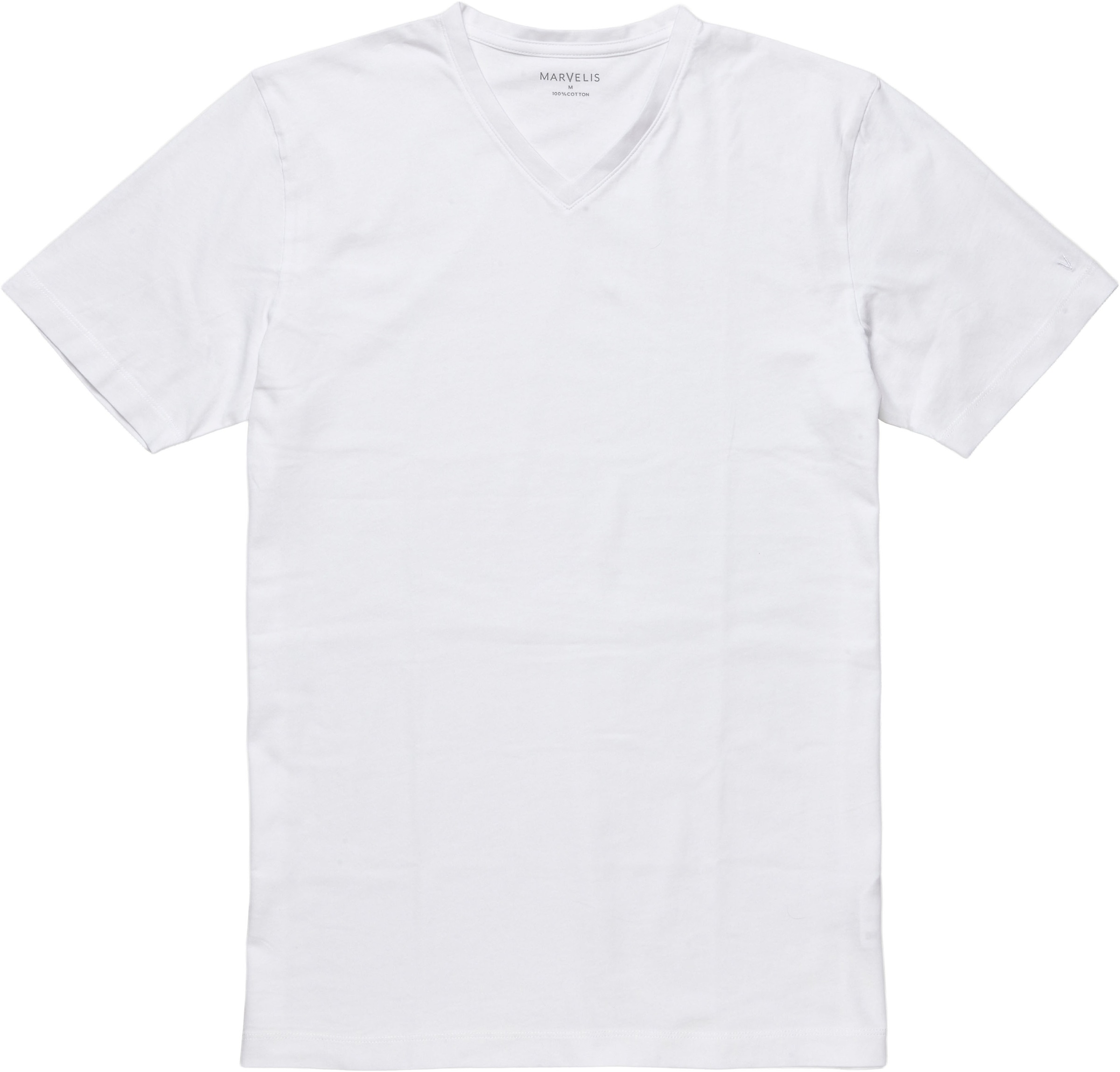MARVELIS V-Shirt 2 Stk. V-Ausschnitt, Doppelpack, regular fit, Basic, Unterziehshirt