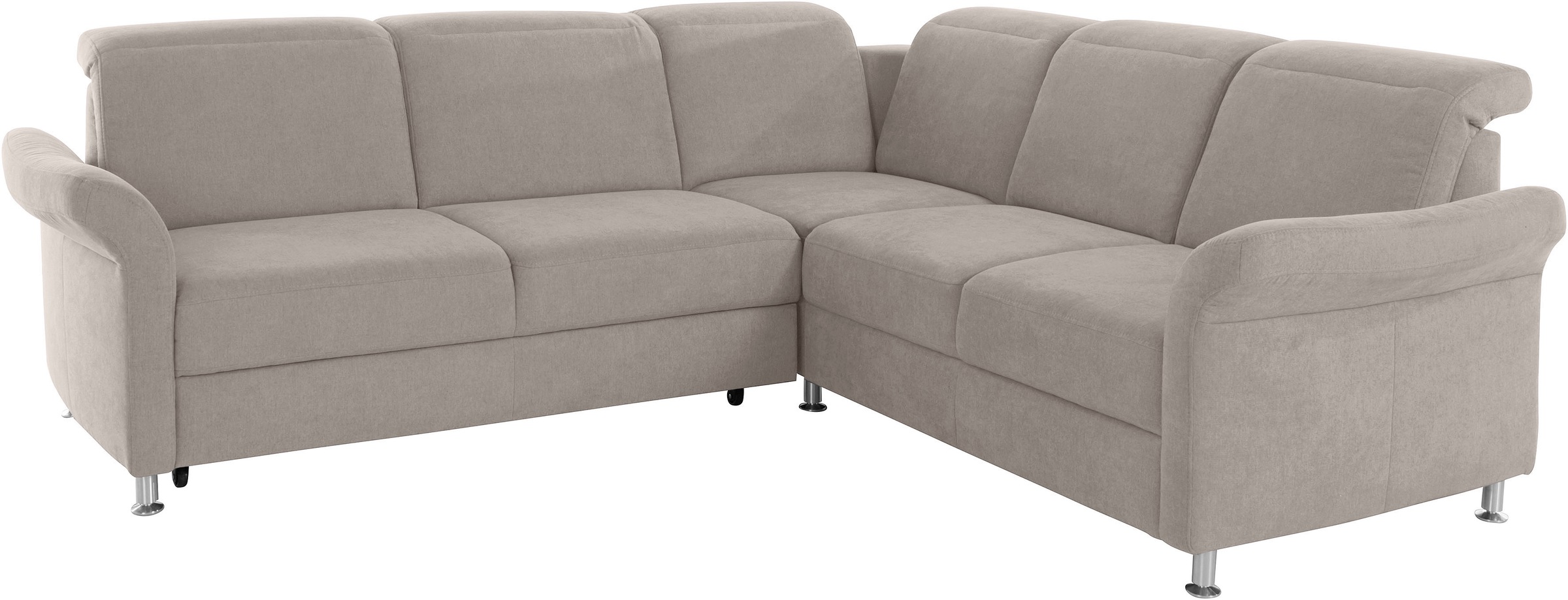 sit&more Ecksofa »Darwin L-Form«, inklusive Federkern, wahlweise mit Kopfteilverstellung, Bettfunktion