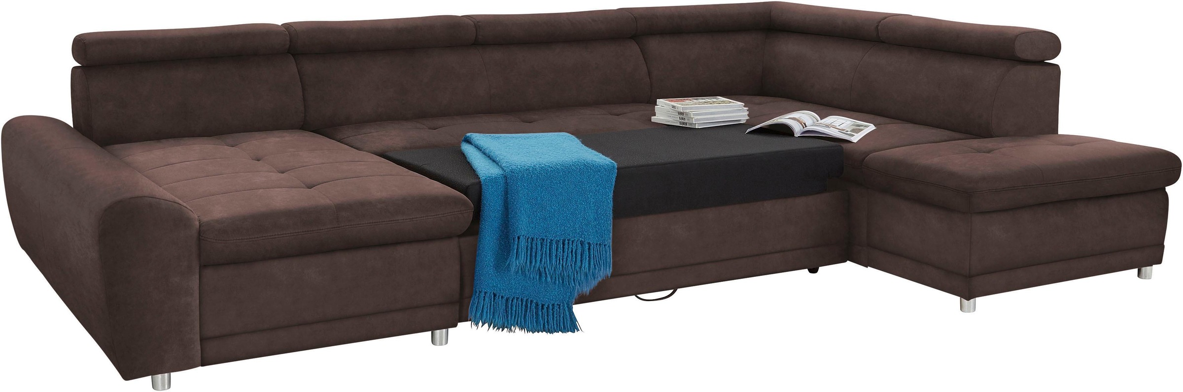 sit&more Wohnlandschaft »Riva U-Form«, wahlweise mit Bettfunktion