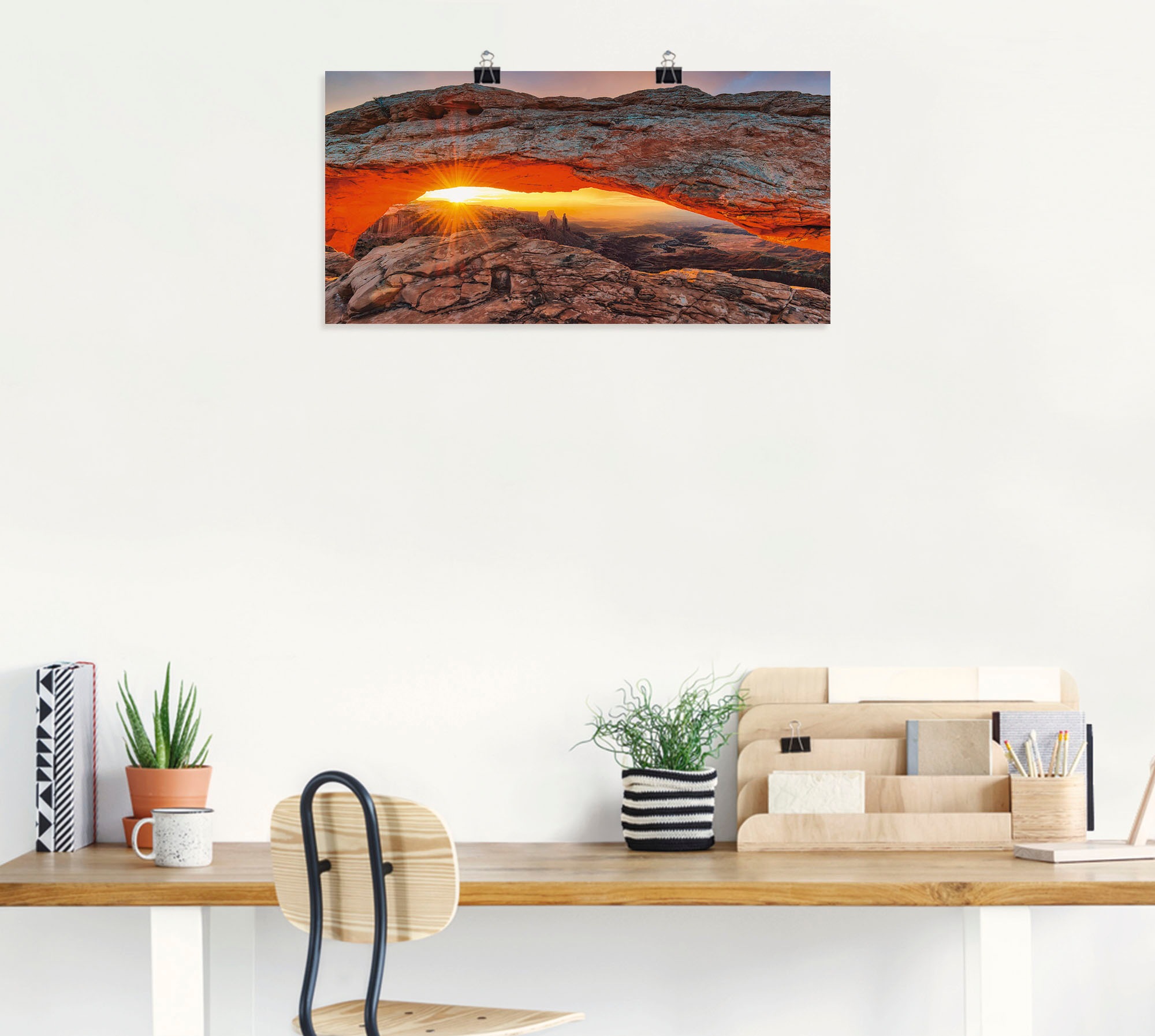 Artland Wandbild »Iconic Mesa Arch«, Felsen, (1 St.), als Alubild, Outdoorbild, Leinwandbild, Poster in verschied. Grössen