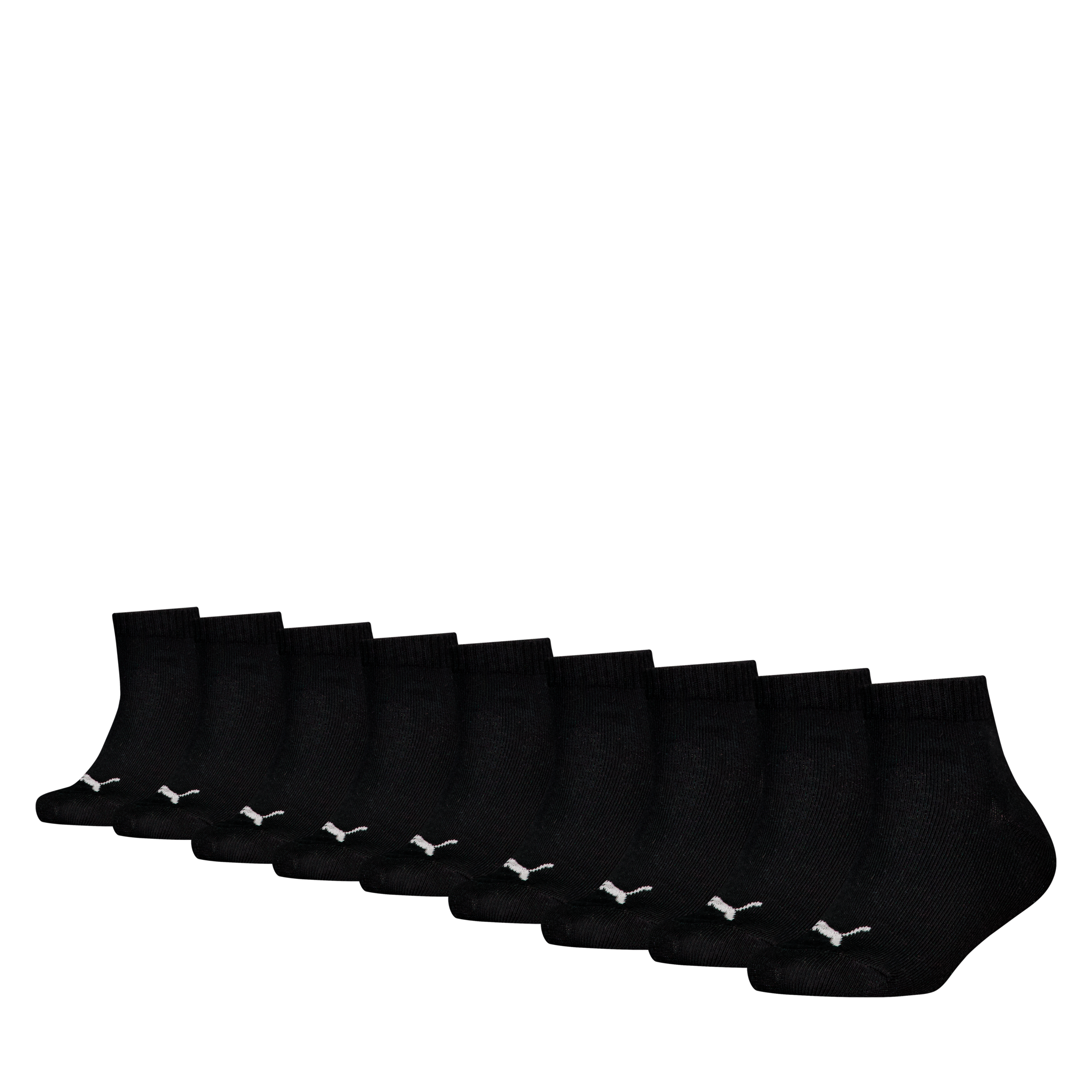 PUMA Kurzsocken »PUMA KIDS PLAIN QUARTER 9P ECOM« 9 Paar, mit rutschfestem Bund