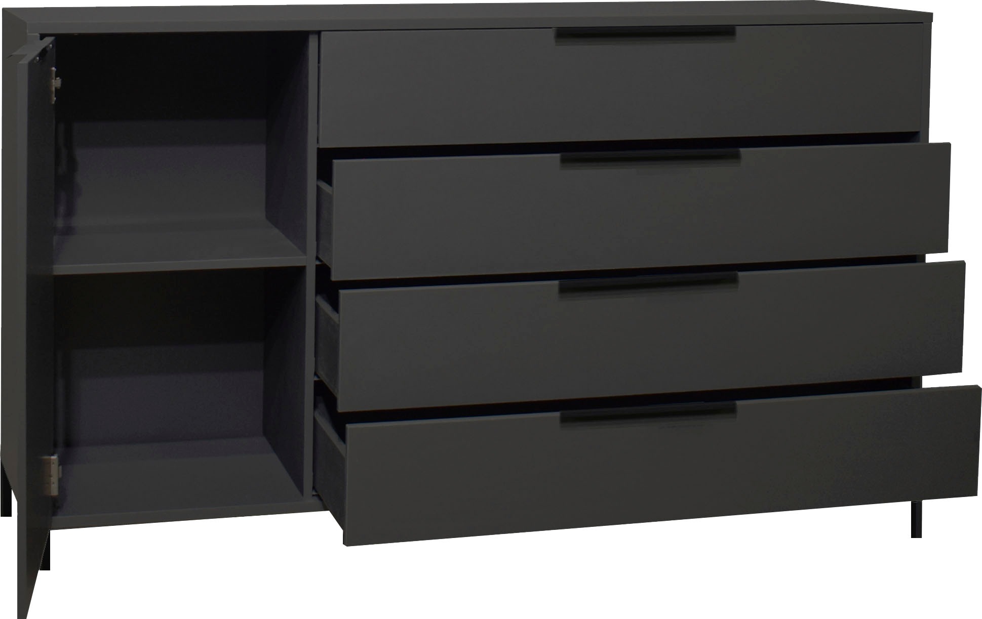 Mäusbacher Highboard »Bonnie TOPSELLER!«, Board mit Quadratgestell