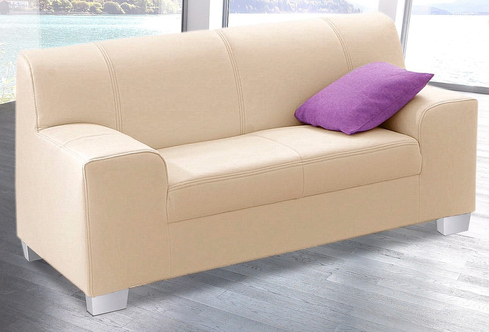 DOMO collection 2-Sitzer »Amando zeitlos und modern, komfortabel,«, in vielen Bezugsvarianten, auch in Leder