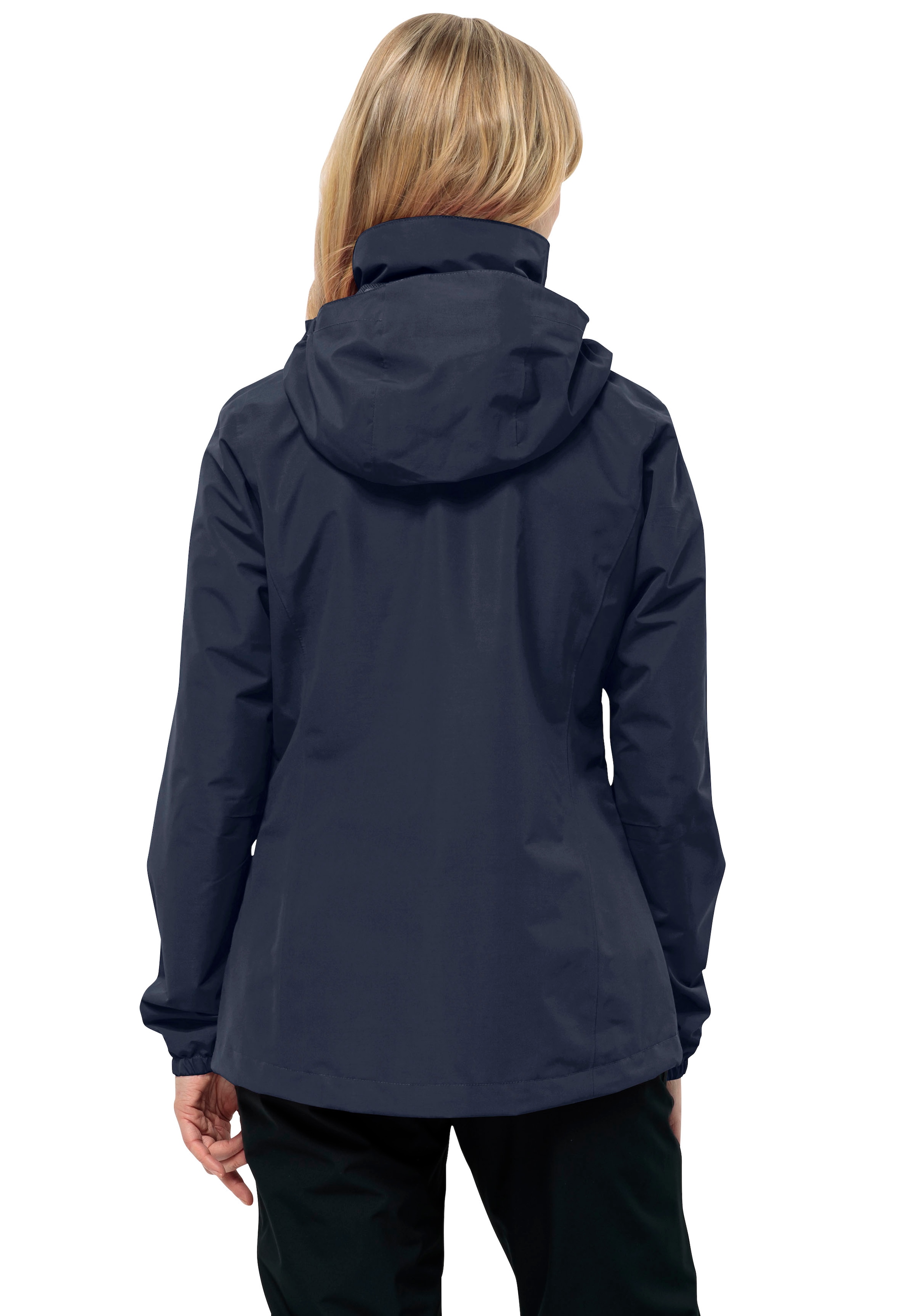 Jack Wolfskin Funktionsjacke »STORMY POINT 2L JKT W«, mit Kapuze, mit verstaubarer Kapuze, wasserdicht, atmungsaktiv und winddicht