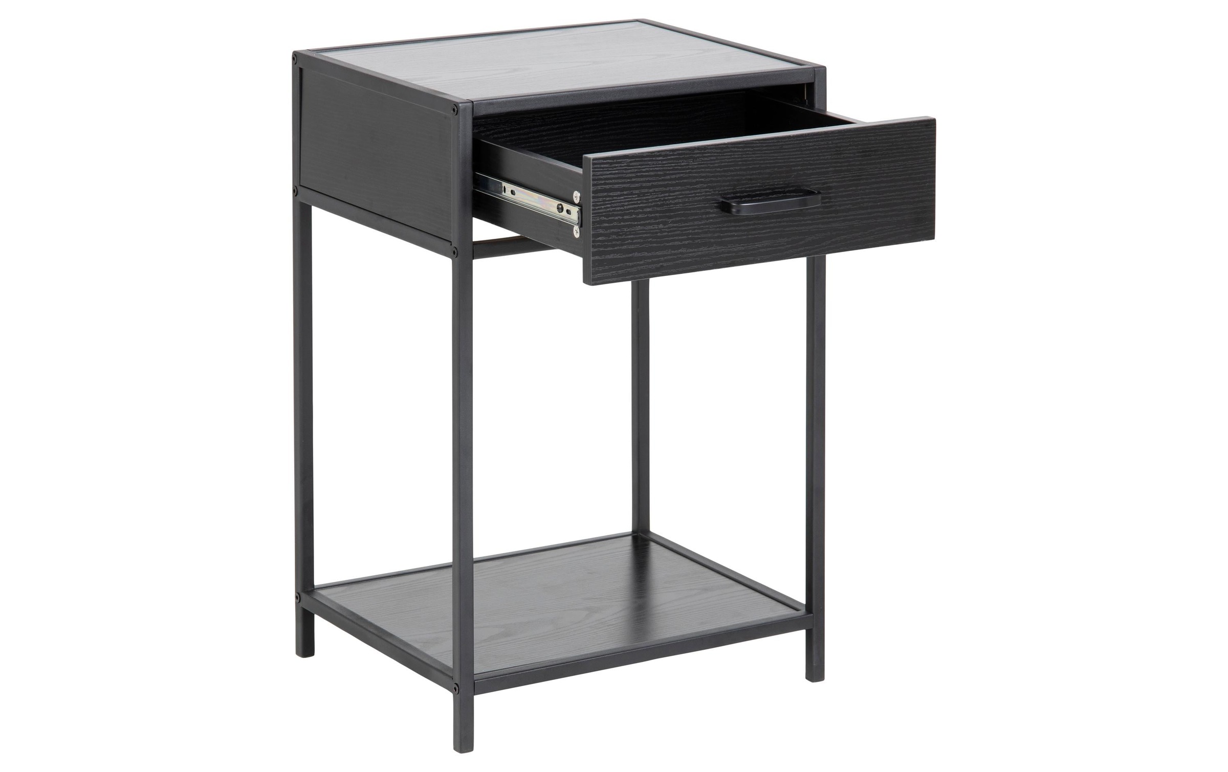 AC Design Nachttisch »Seaford 42 x 35 x 63 cm Schwarz«