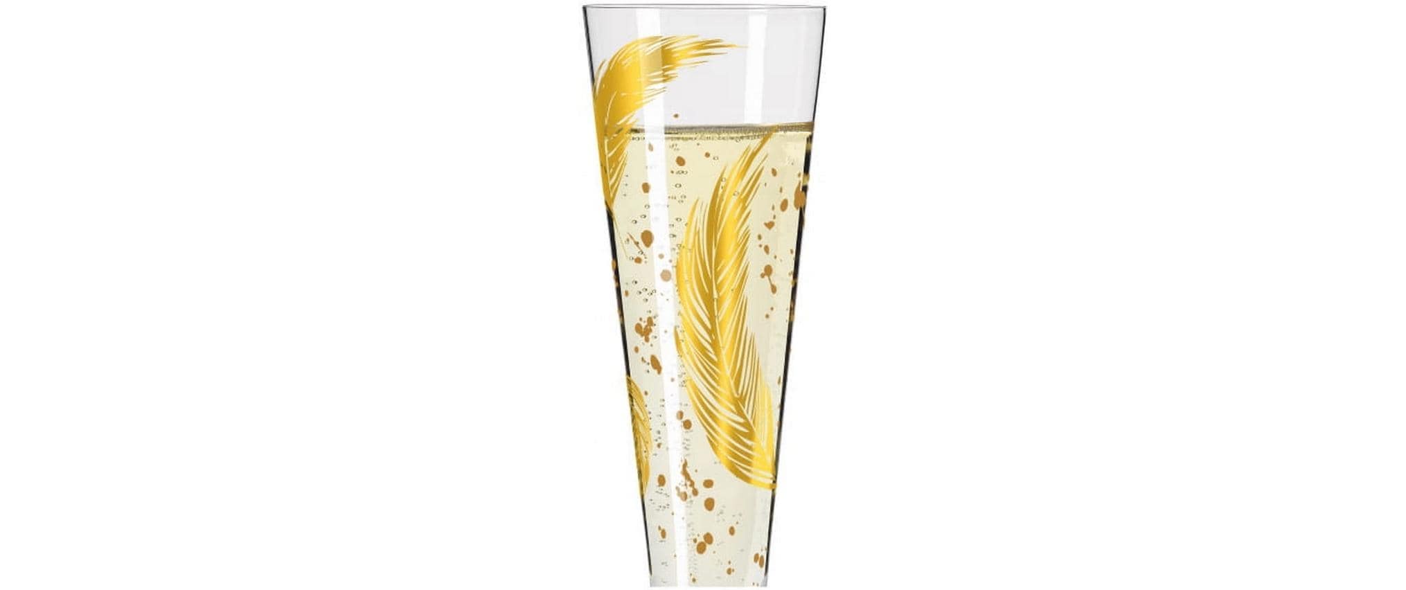 Ritzenhoff Champagnerglas »Goldfarbennacht No 42. 1 Stück, Transparent«