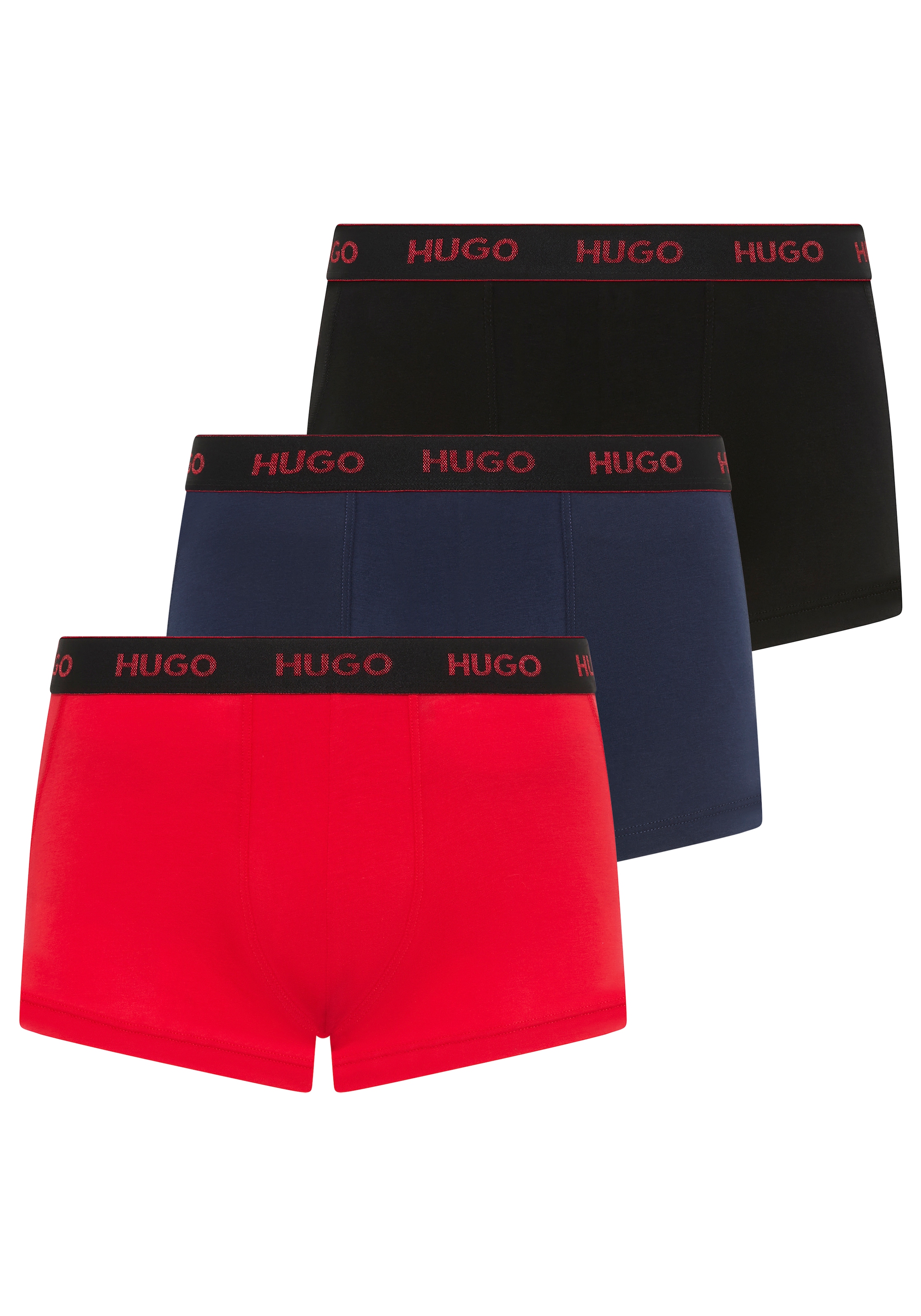 HUGO Underwear Trunk »TRUNK TRIPLET PACK« Packung, 3 Stk. mit Logoschriftzug auf dem Bund