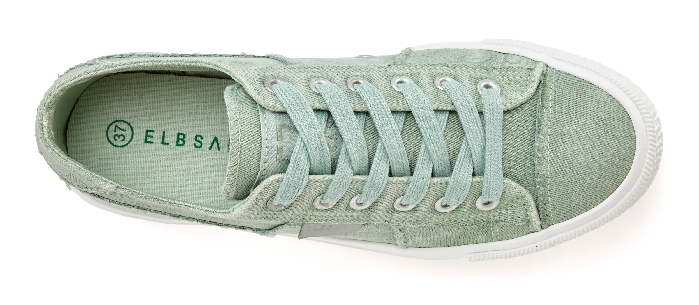 Elbsand Sneaker »Schnürschuh«, Schnürhalbschuh, Freizeitschuh aus Textil, Used-Look VEGAN
