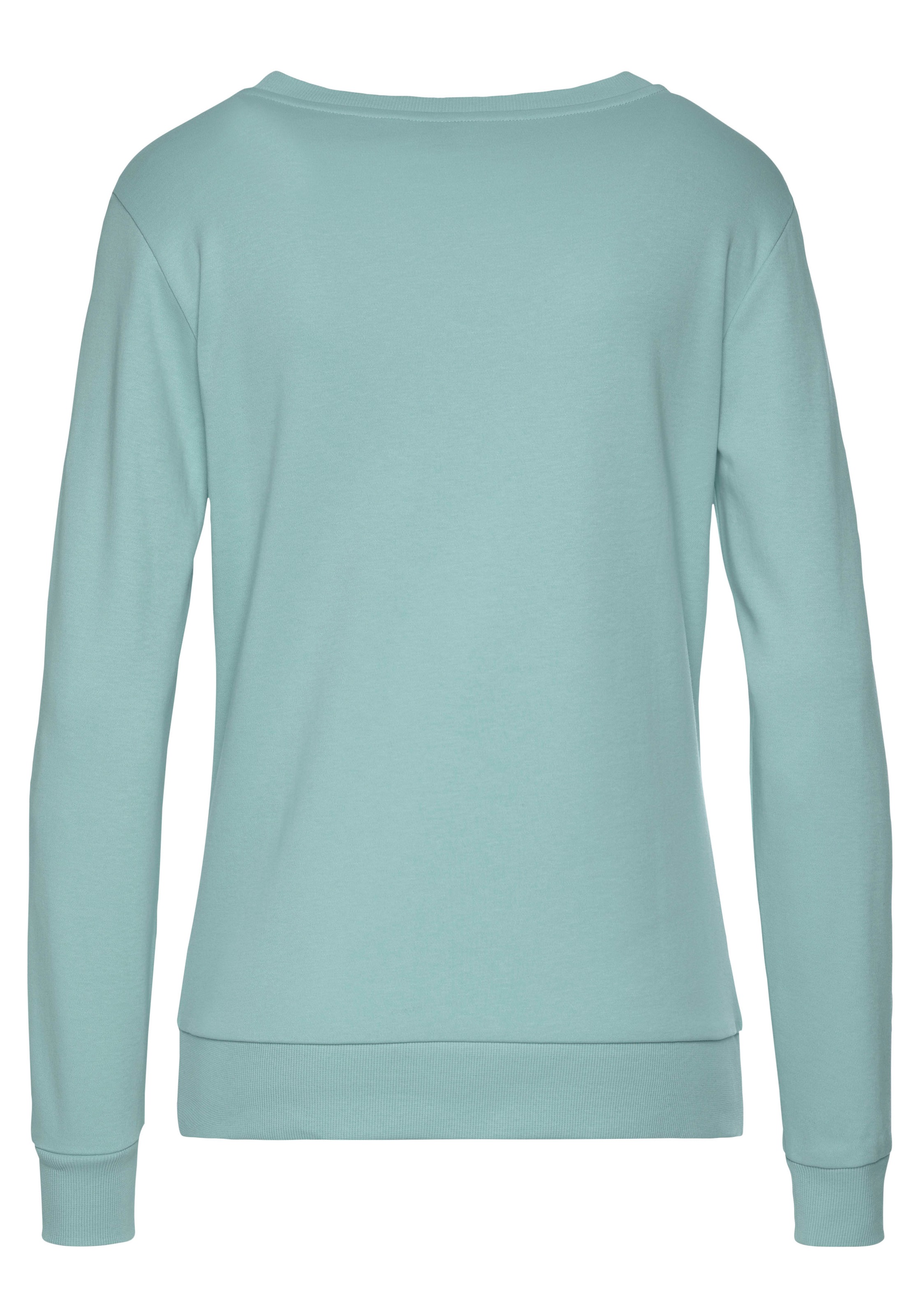 Bench. Loungewear Sweatshirt, mit glänzender Logostickerei, Loungewear, Loungeanzug