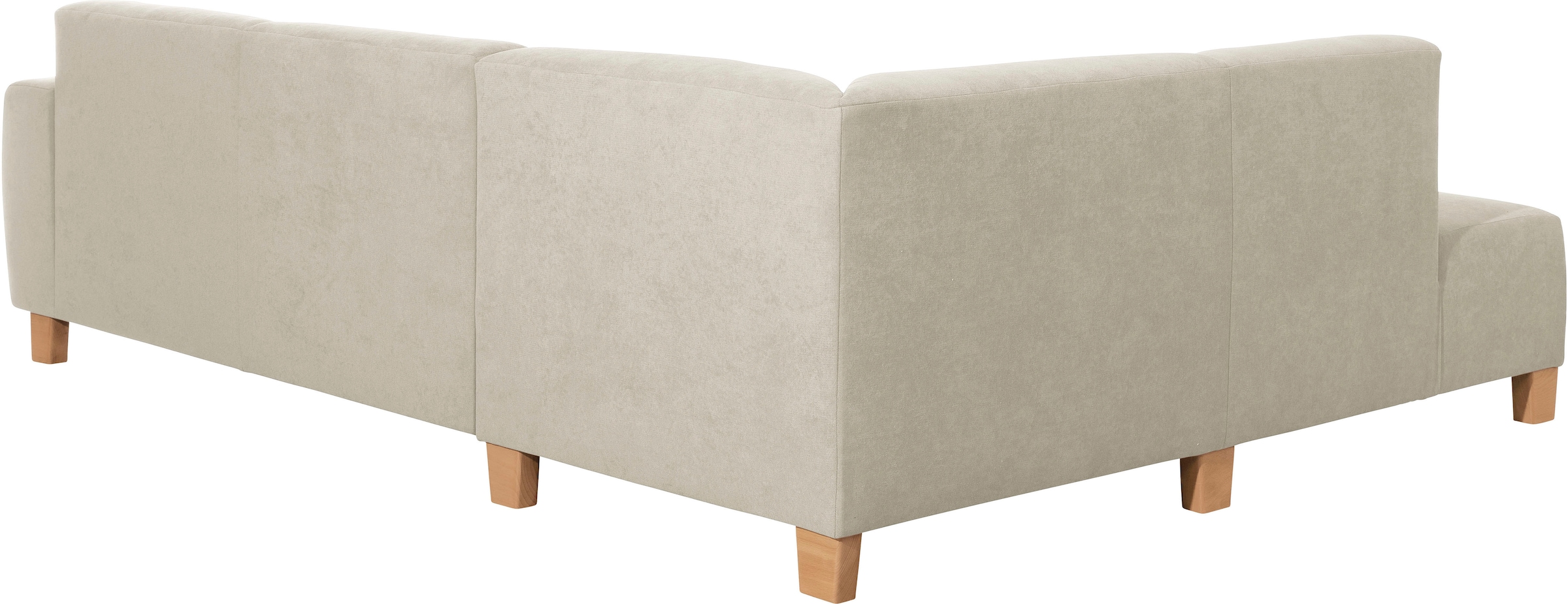 Max Winzer® Ecksofa »Blackpool modern, mittlere Sitzhärte mit hochwertiger Schaumpolsterung«, Lounge-Charakter durch niedrigen, leicht gewölbten Rücken