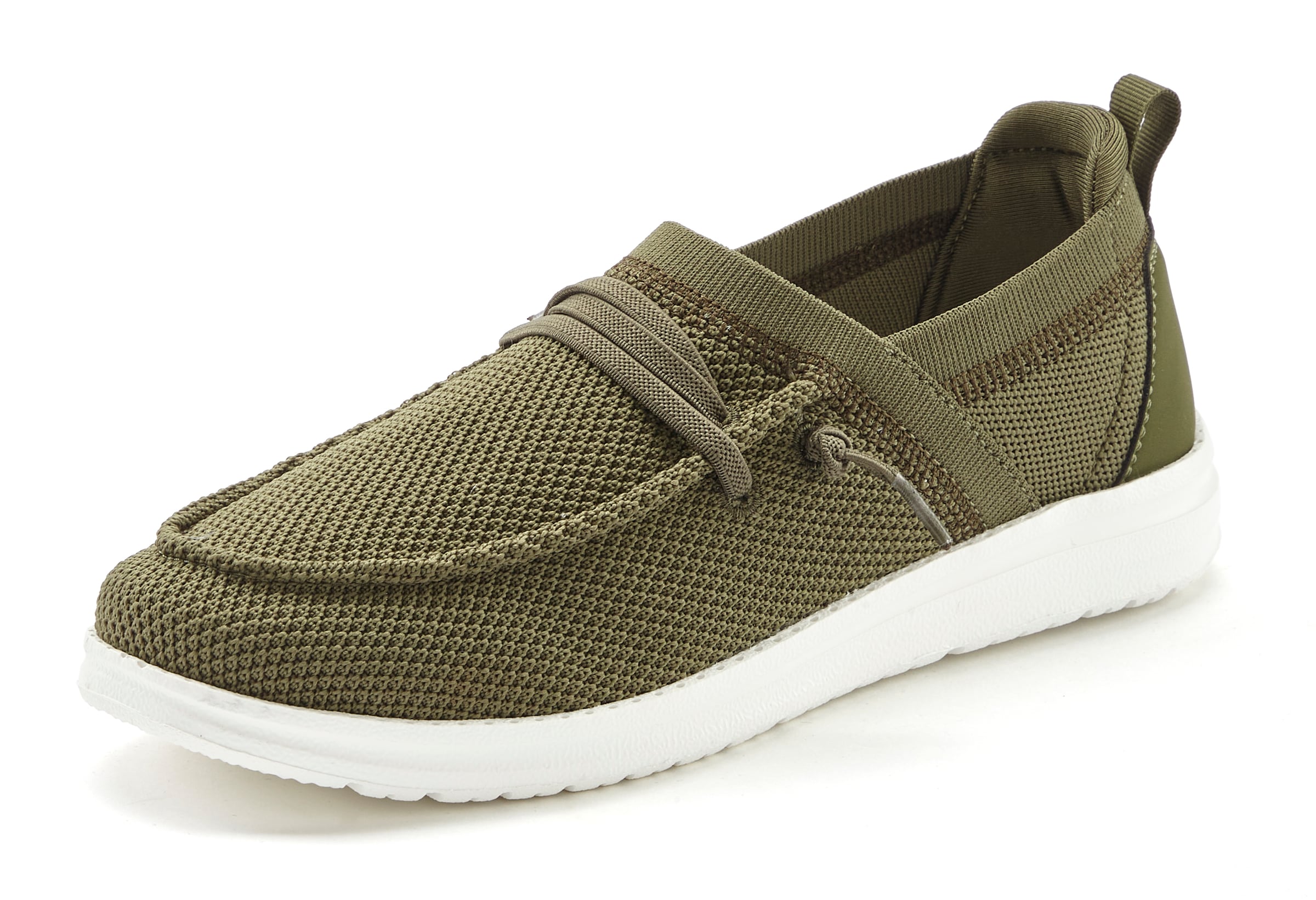 Vivance Sneaker »Freizeitschuh, Halbschuh,«, in Mesh-Optik zum Reinschlüpfen mit elastischen Schnürbändern VEGAN