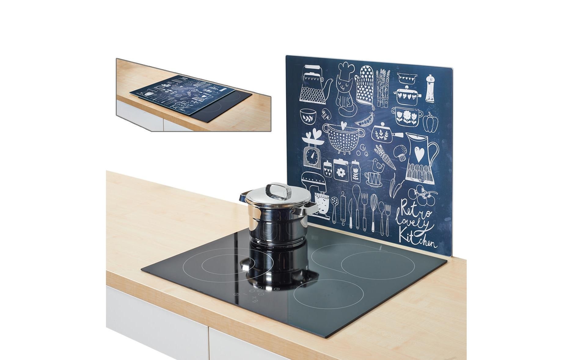 Zeller Present Herd-Abdeckplatte »Lovely Kitchen Schwarz«