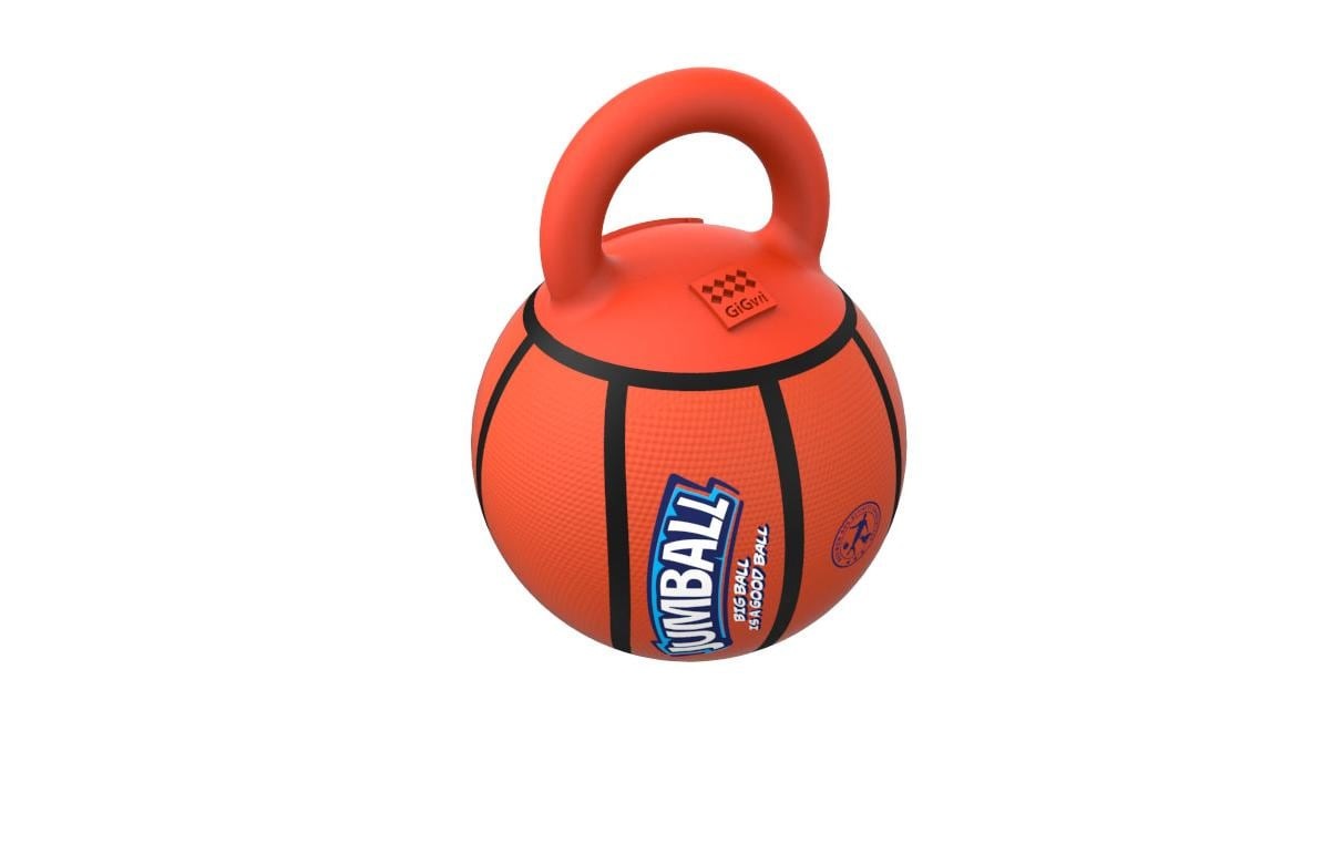 GiGwi Tier-Beschäftigungsspielzeug »Jumpball, Basketball,«, Gummi-Kunststoff