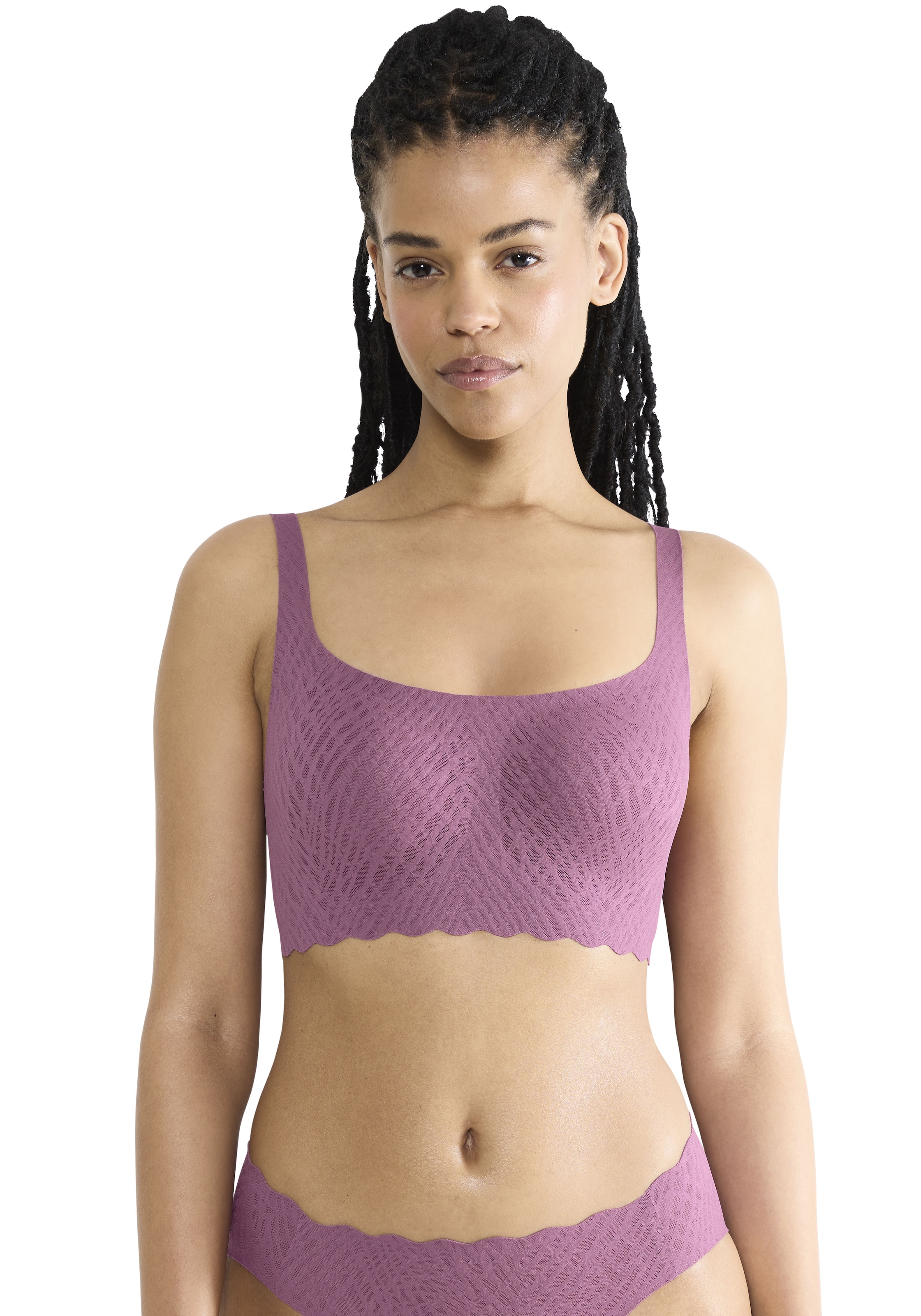 sloggi Bustier "ZERO Feel Bliss" mit herausnehmbaren, atmungsaktiven Pads und Stretch-Spitze