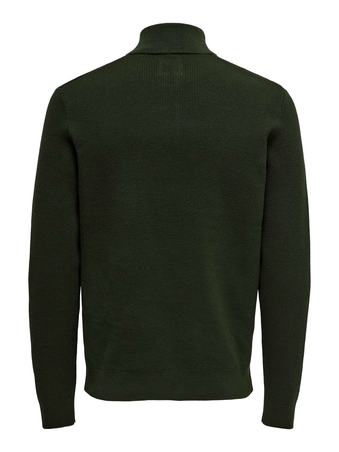 ONLY & SONS Strickpullover »ONSPHIL REG 12 STRUC HALF ZIP KNIT NOOS«
