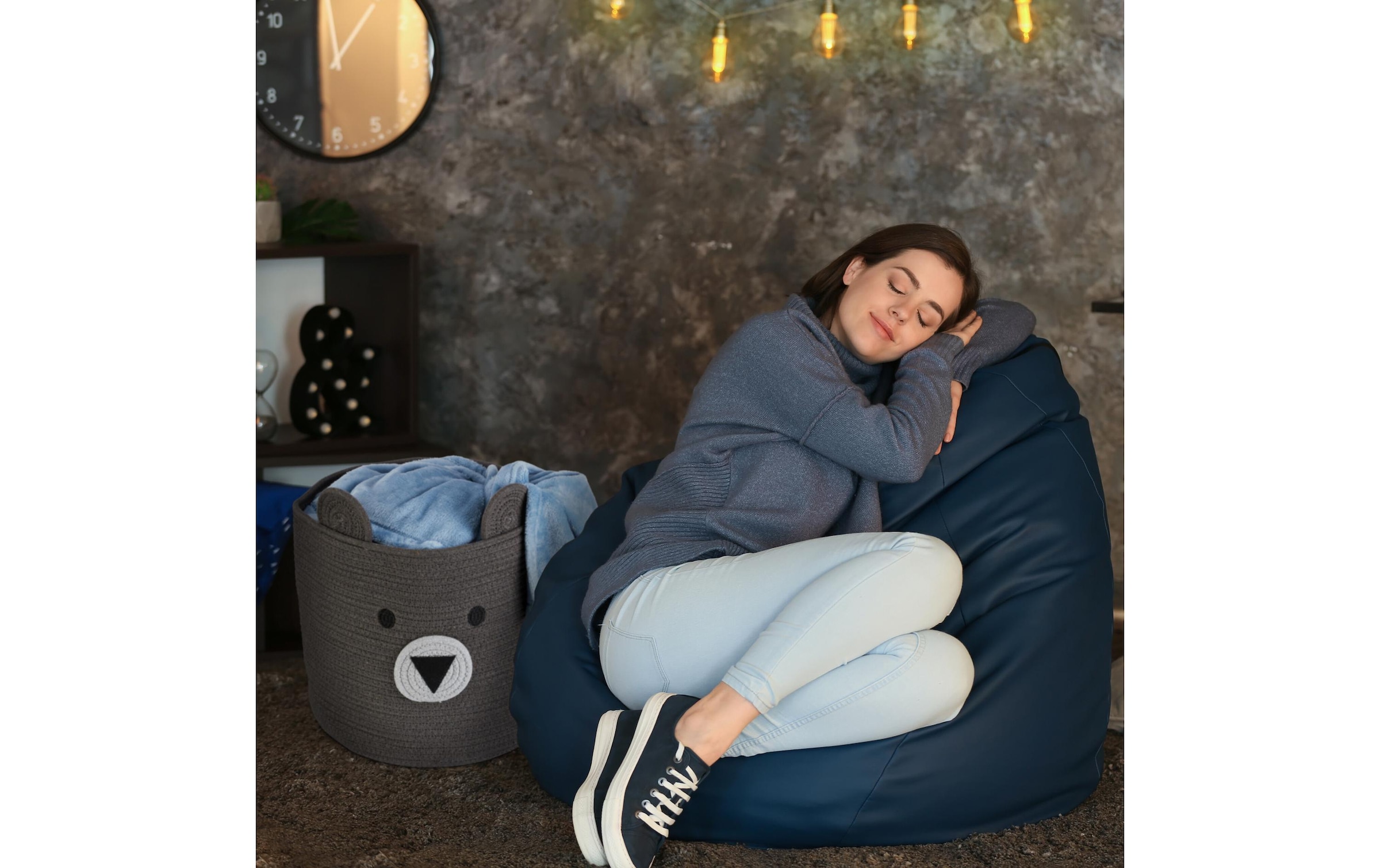 relaxdays Aufbewahrungskorb »Bär«