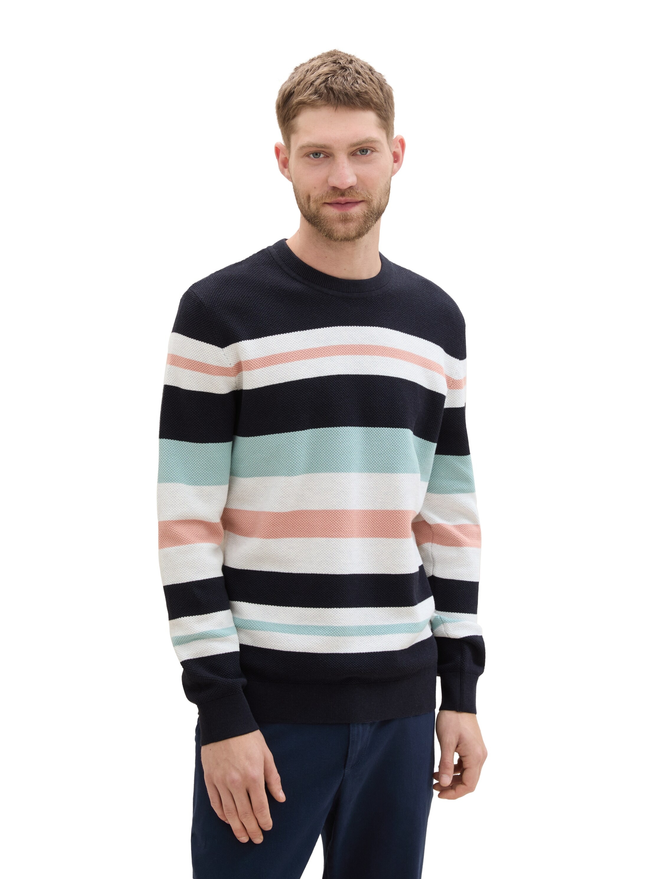 TOM TAILOR Strickpullover, im Streifen-Design