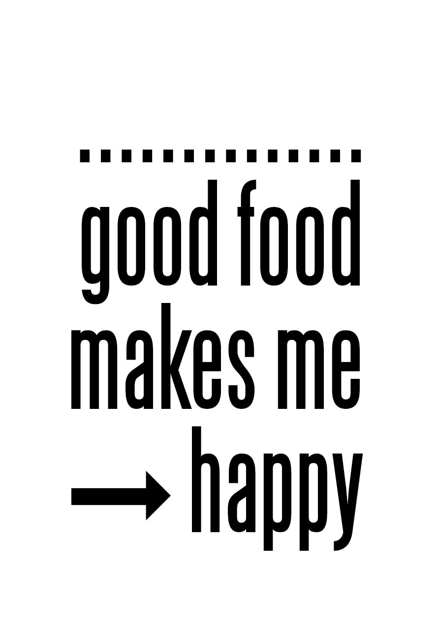 food makes »Good - Schriftzug ❤ Jelmoli-Online me auf queence Shop happy«, ordern Stahlblech Wanddekoobjekt im