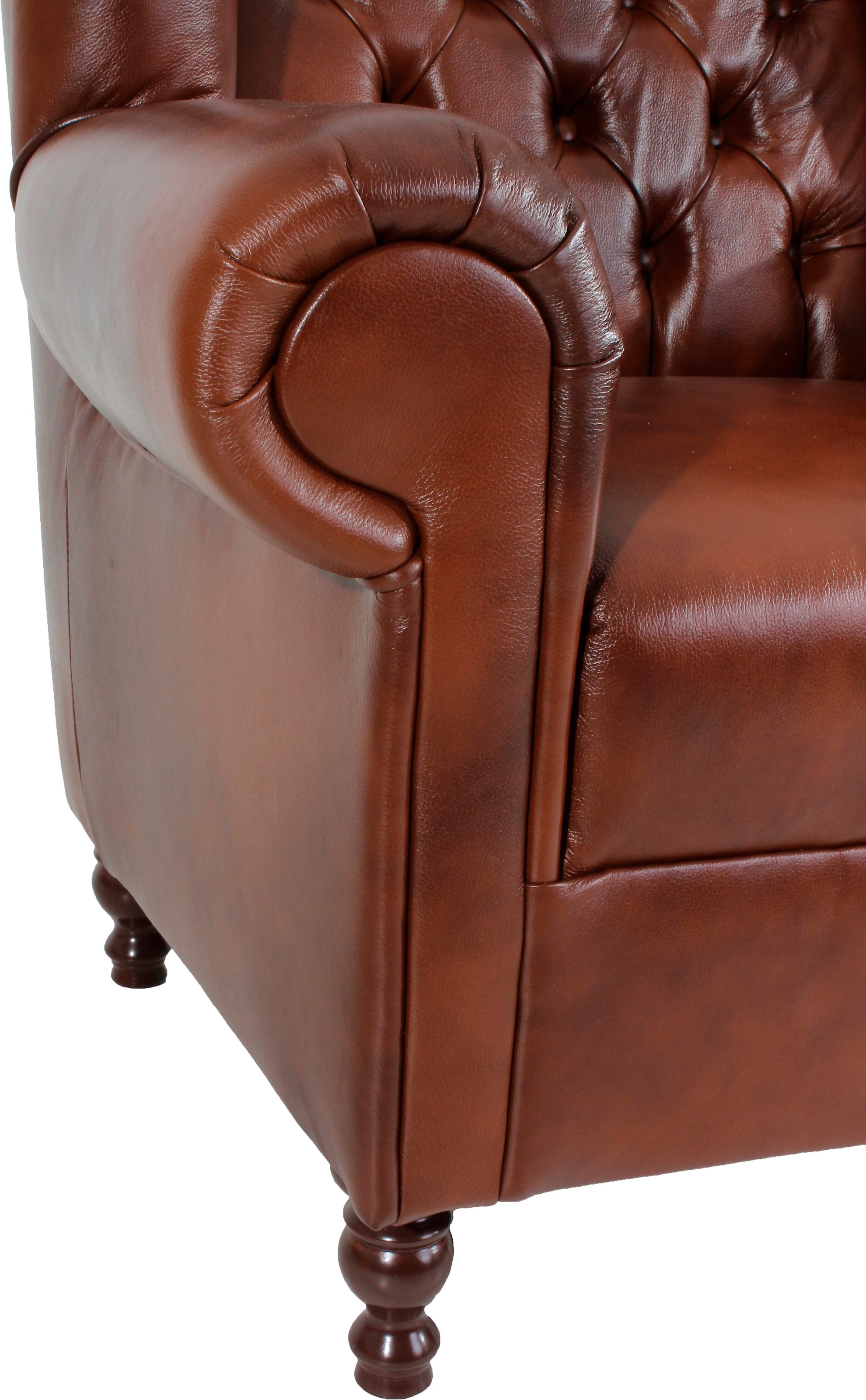 Max Winzer® Ohrensessel »Valerie Chesterfield Clubsessel der Extraklasse, hoher Sitzkomfort«, Retro und modern, mit edler Knopfheftung