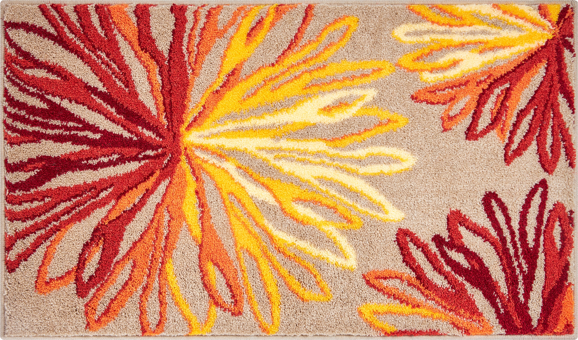 Grund Badematte »Art«, rutschhemmend beschichtet, fussbodenheizungsgeeignet, florales Muster, elegante Badematte